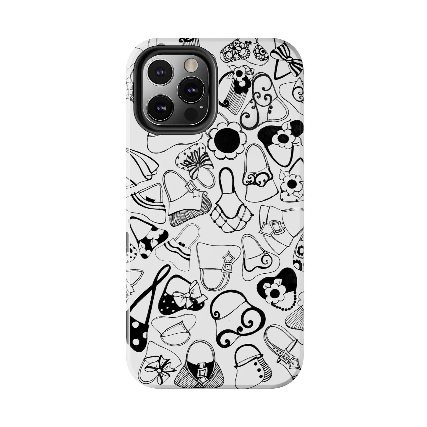 Handbags White / Black Phone Case