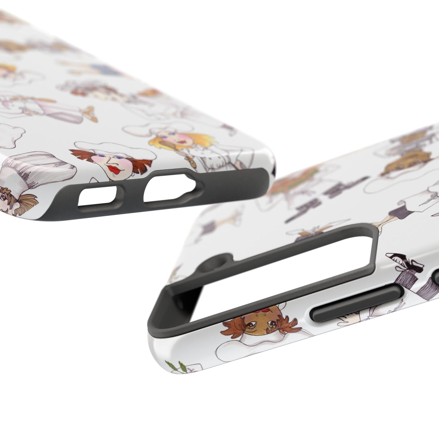 Tossed Chefs White Phone Case
