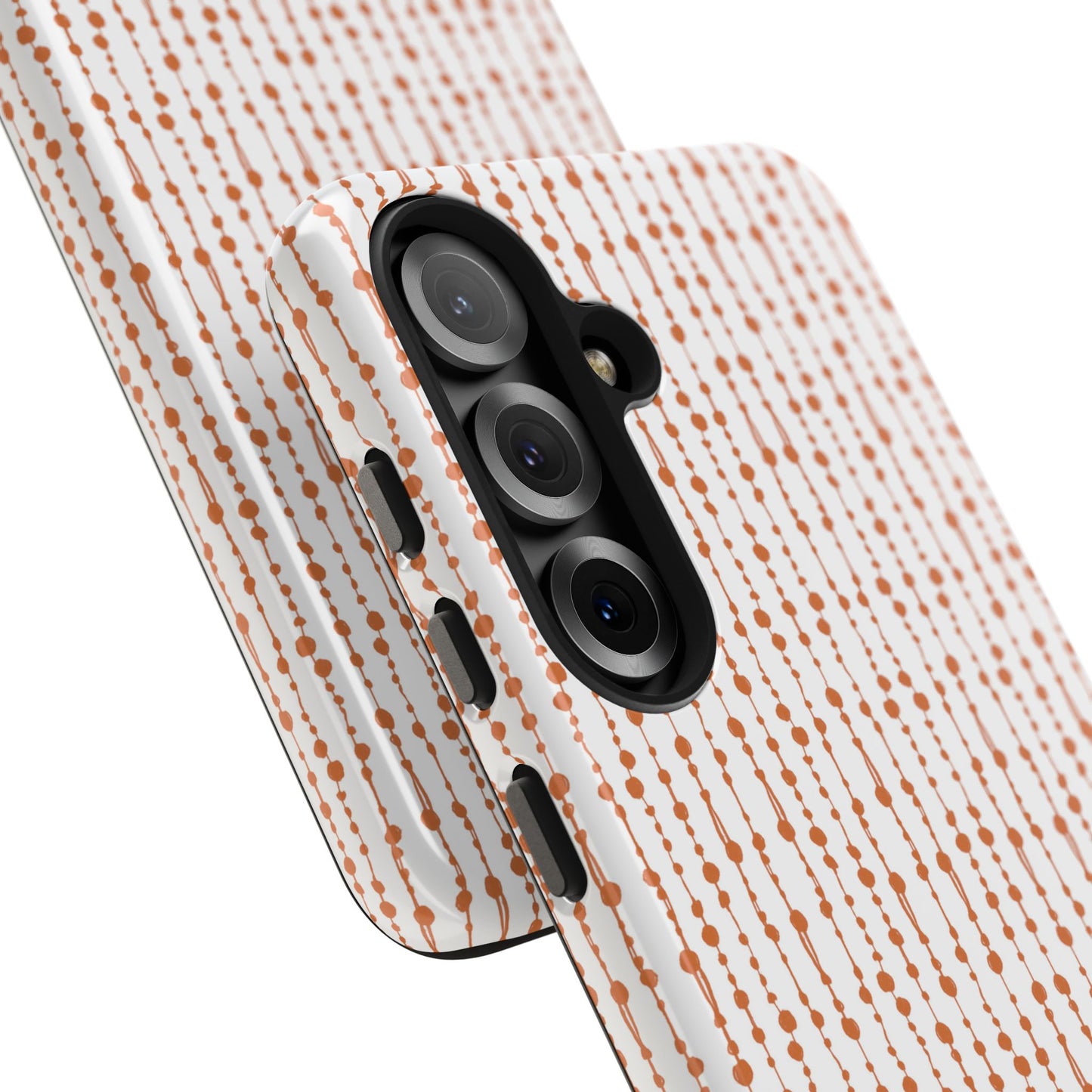 Beaded Curtain White / Bronze Phone Case