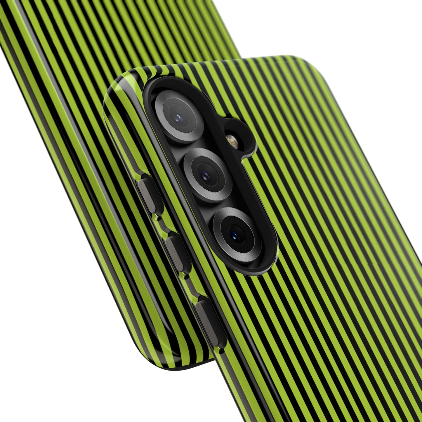 Stripe Green / Black Phone Case