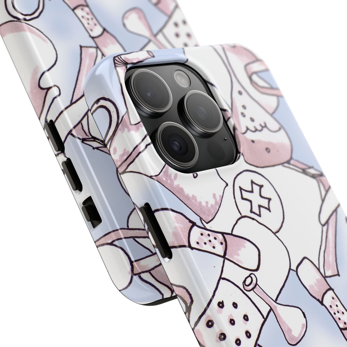 Med Stuff Blue Phone Case