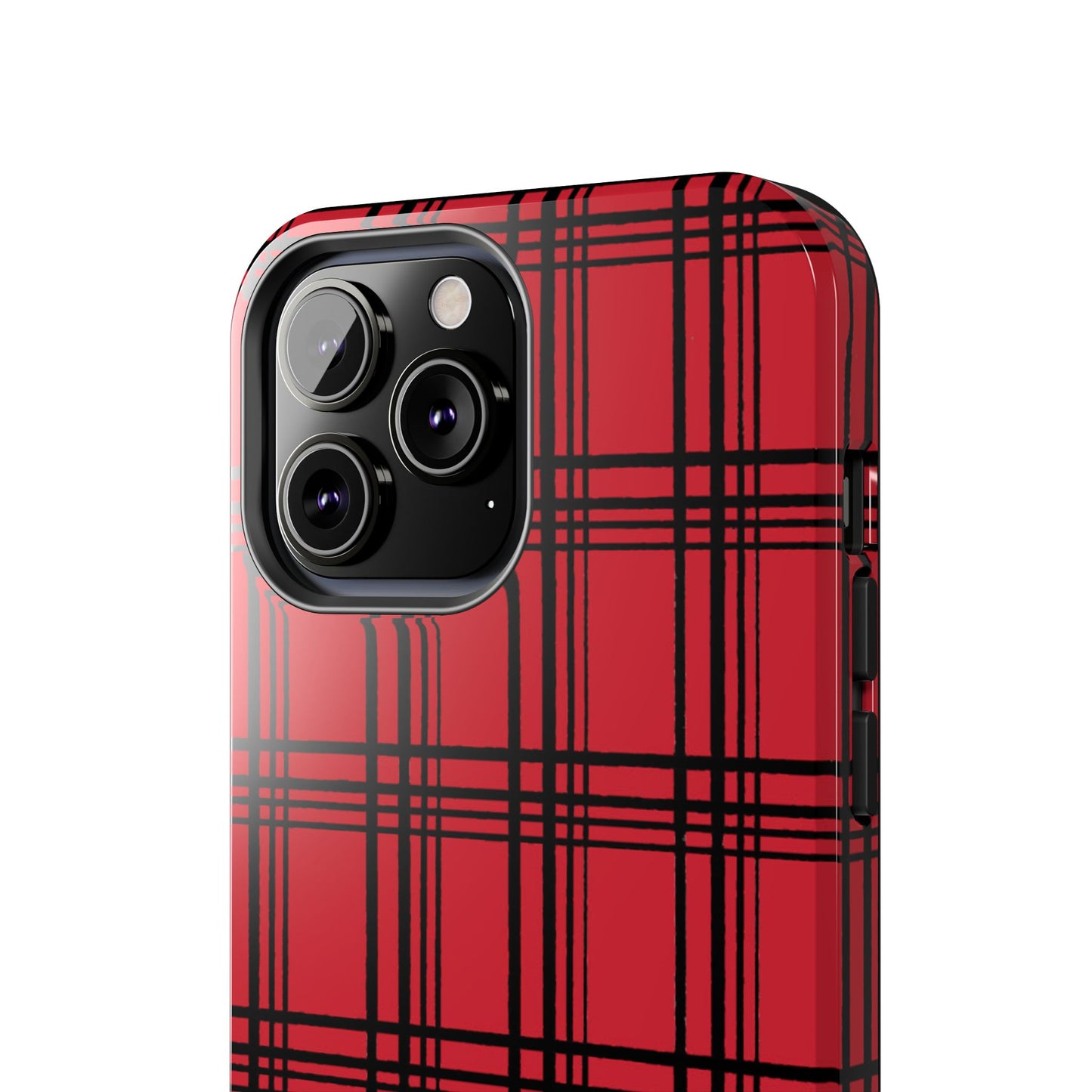 Glad Plaid Red / Black Phone Case