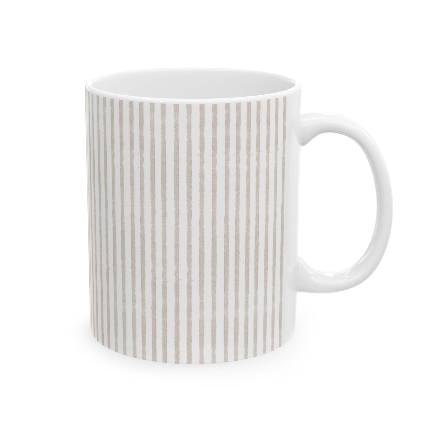 Stripe White / Gray Cup
