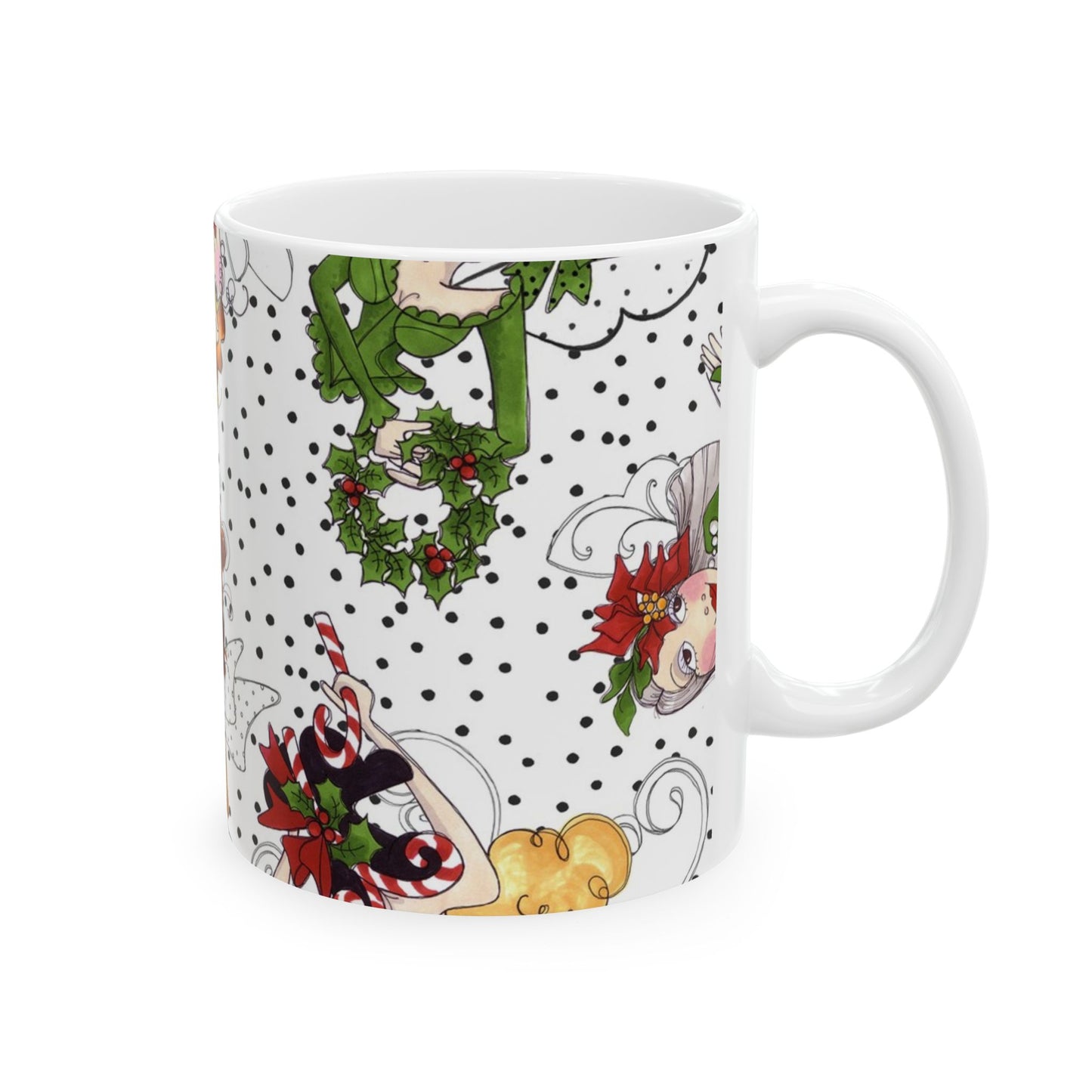 Fairy Toss White / Black Cup