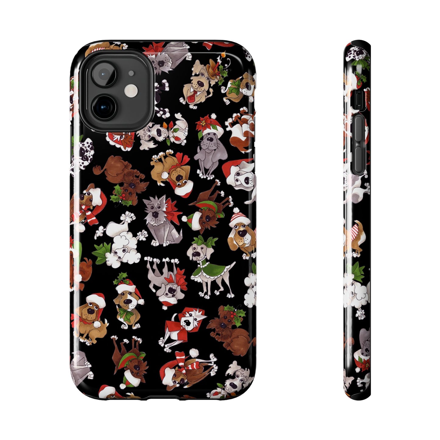Doggie Toss Black Phone Case