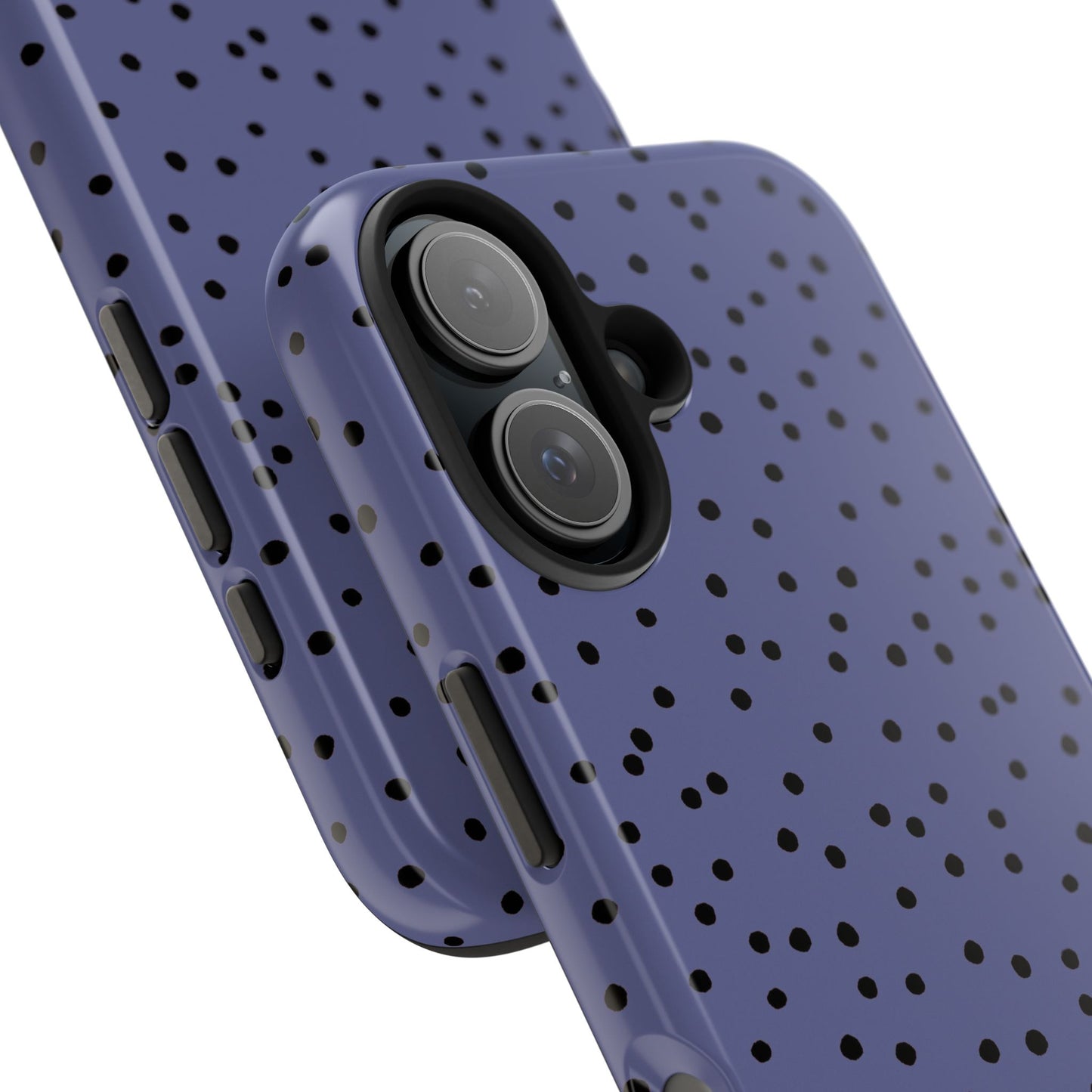 Dinky Dots Blue / Black Phone Case