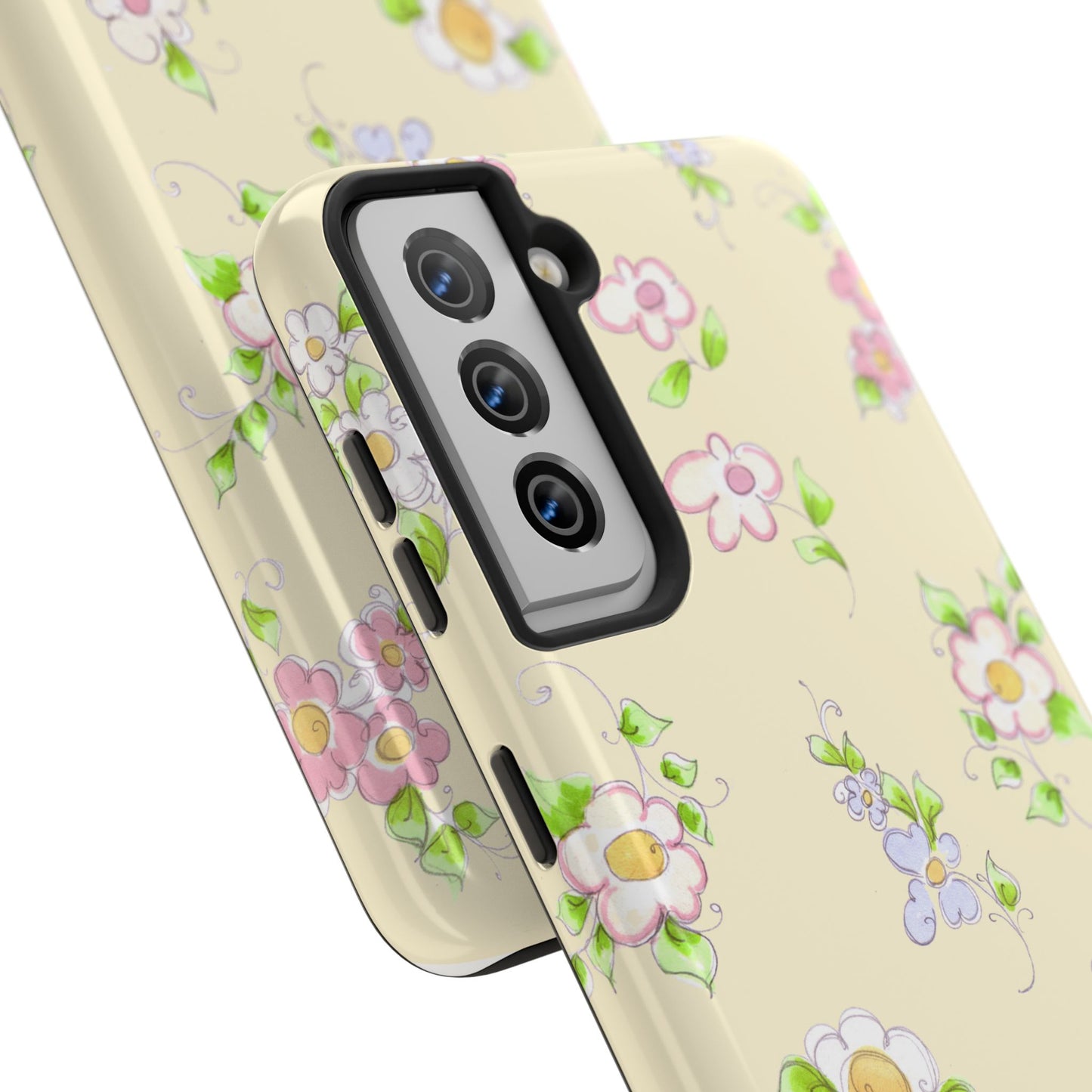 Precious Posies Yellow Phone Case