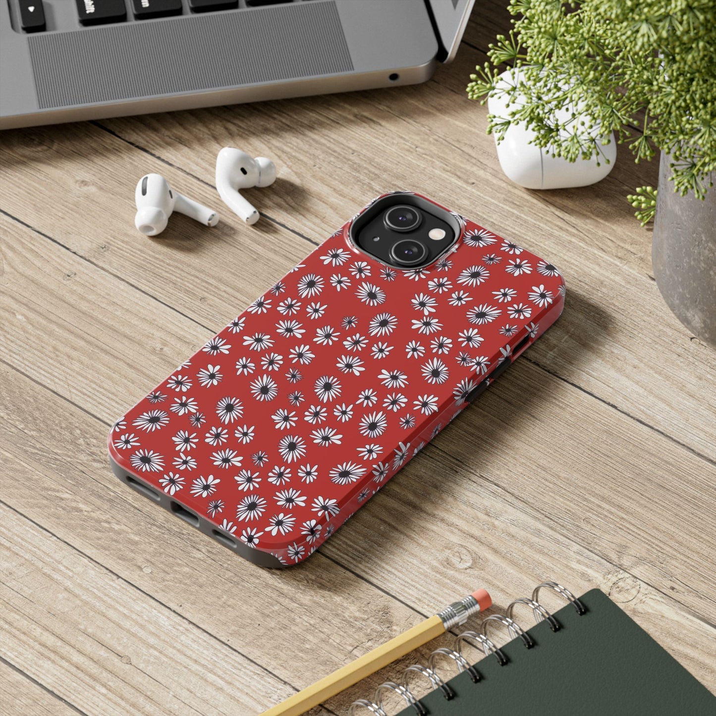 Random Daisy Red / White Phone Case
