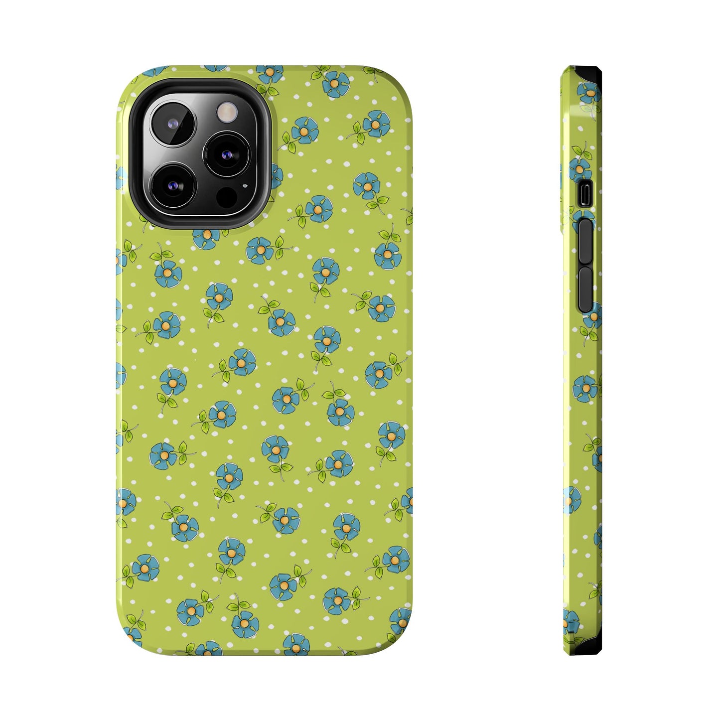 Daisy Dots Green Phone Case