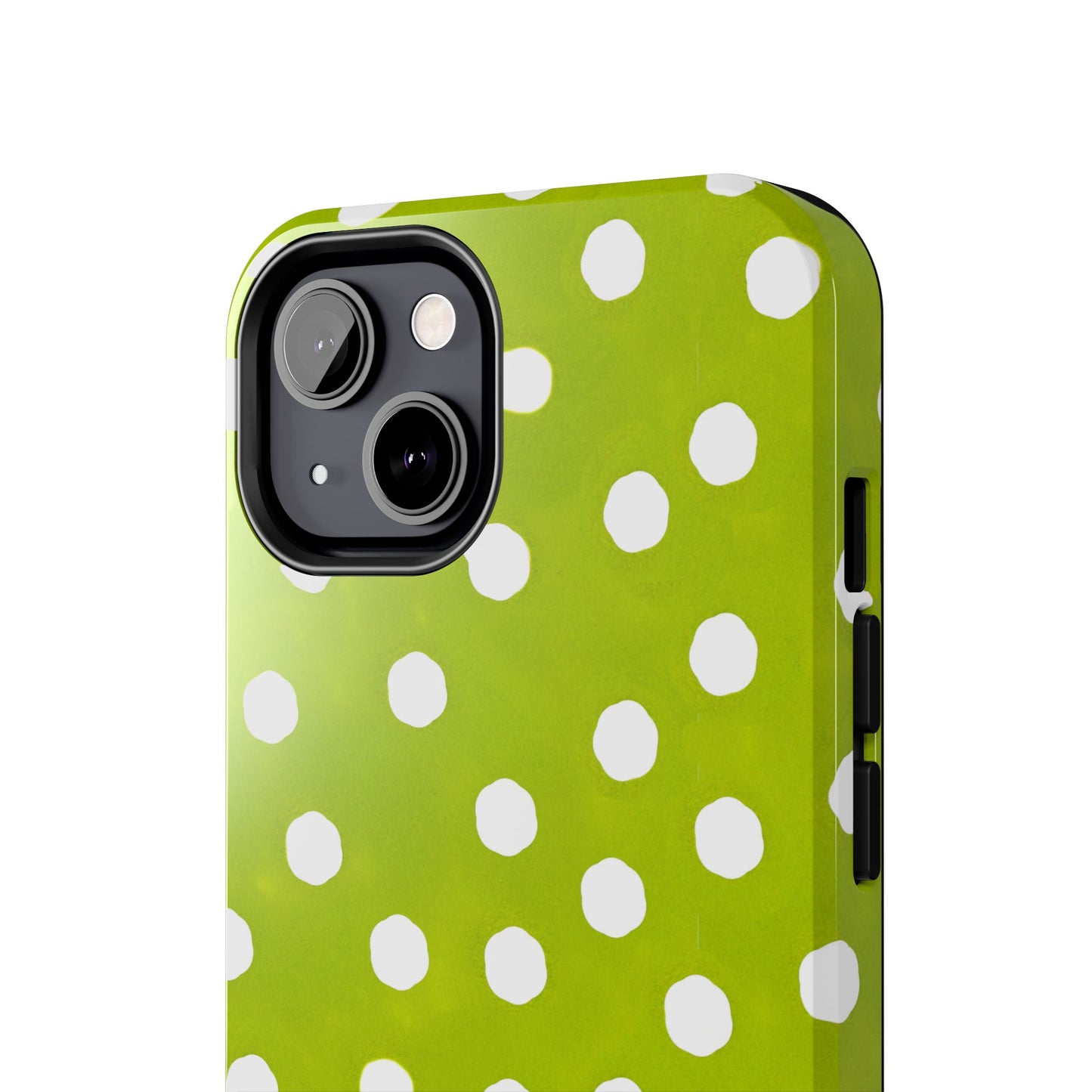 Jumbo Dots Green / White Phone Case