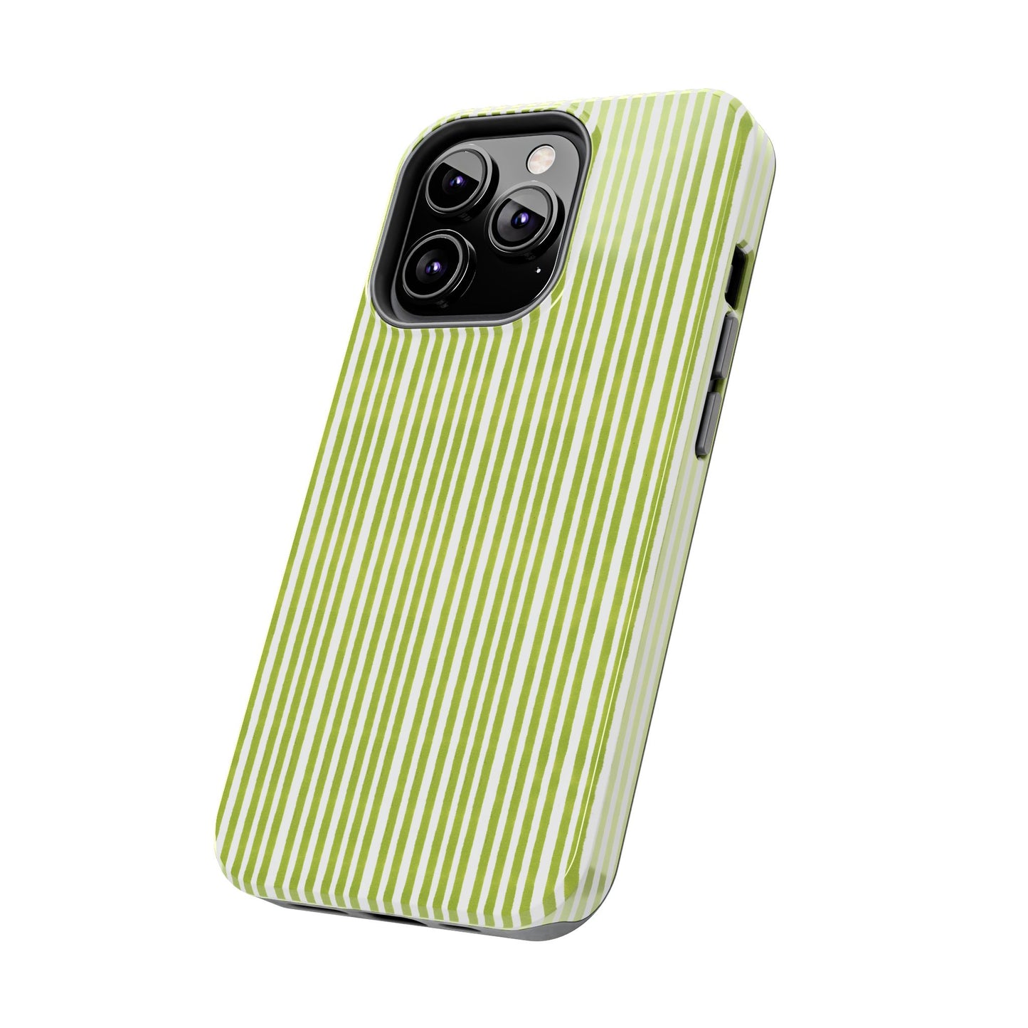 Lazy Stripe Lime Phone Case