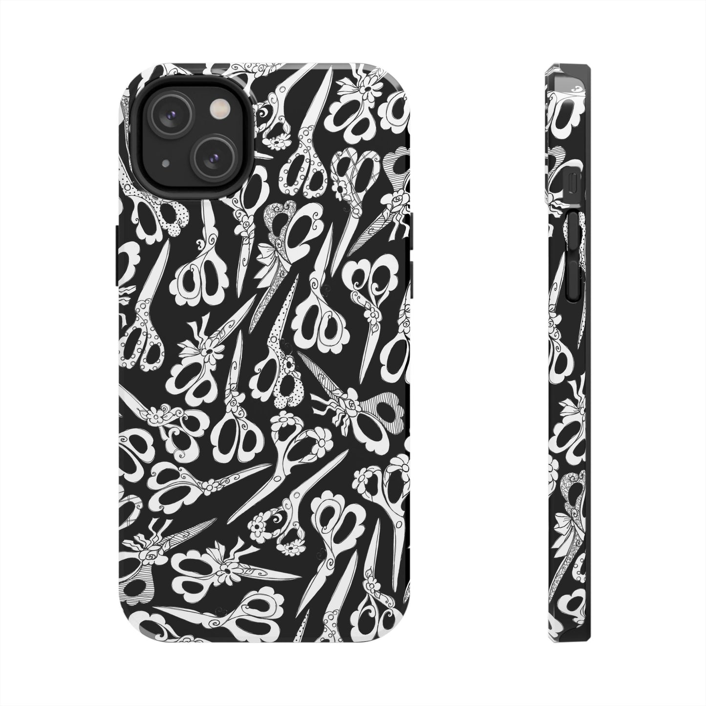 Scissor Blizzard Black Phone Case