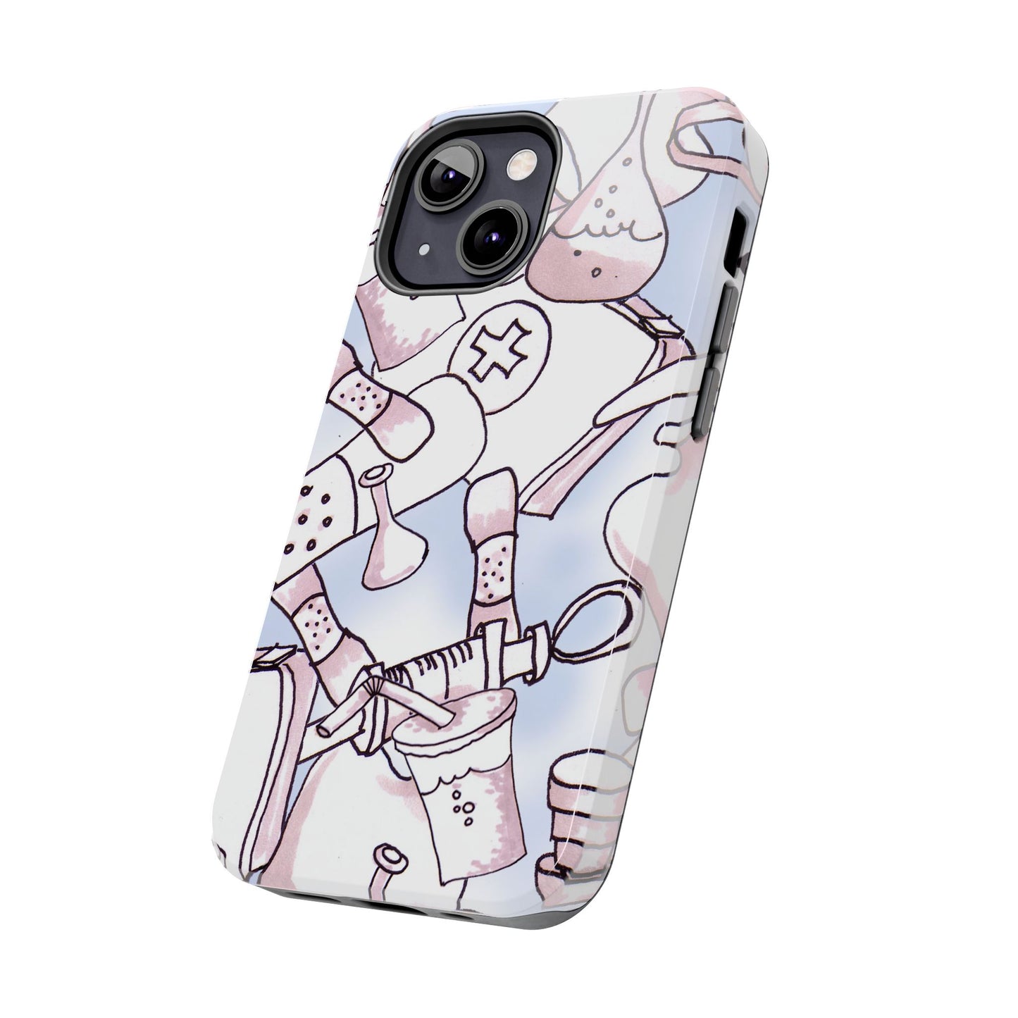Med Stuff Blue Phone Case