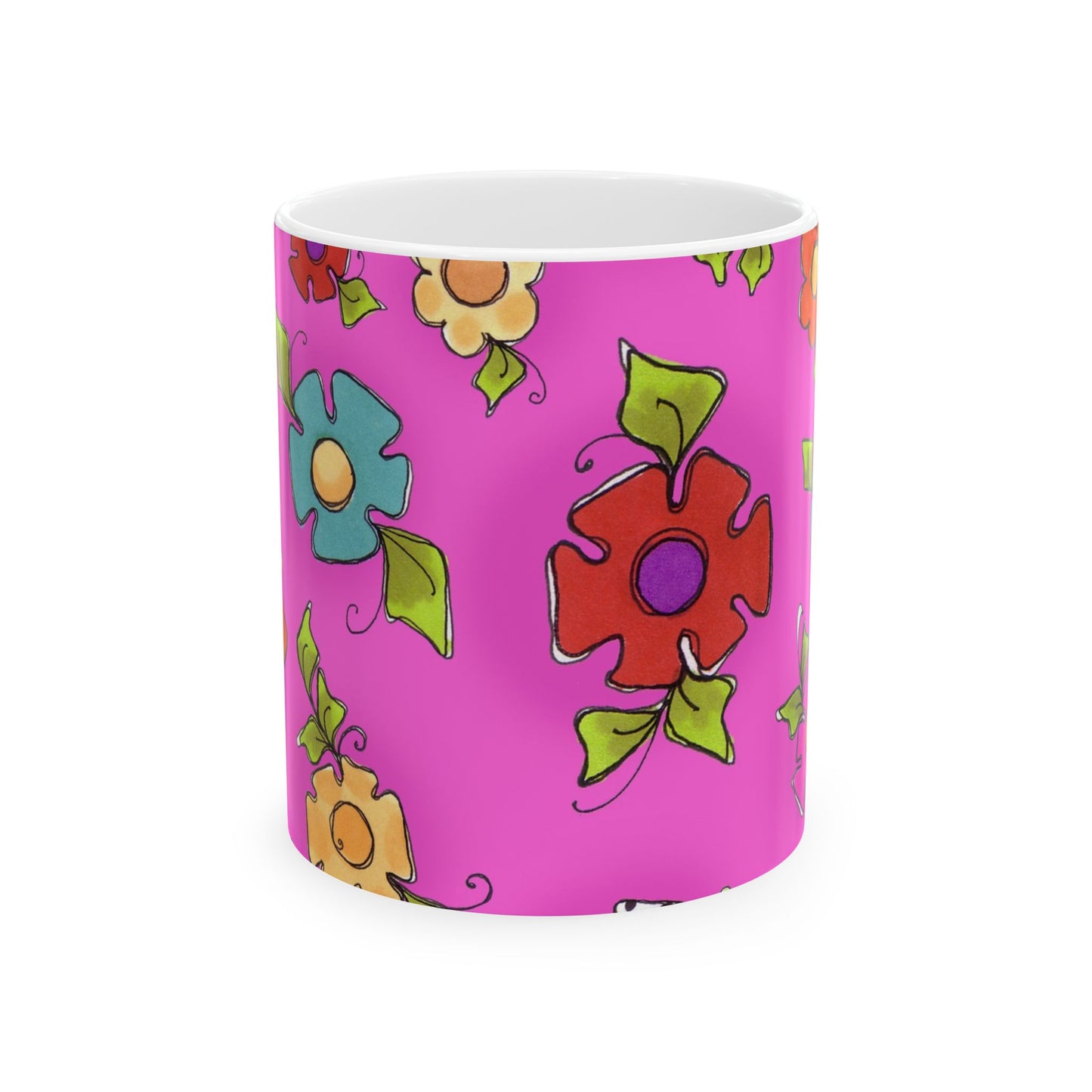 Happy Blooms Cerise Cup