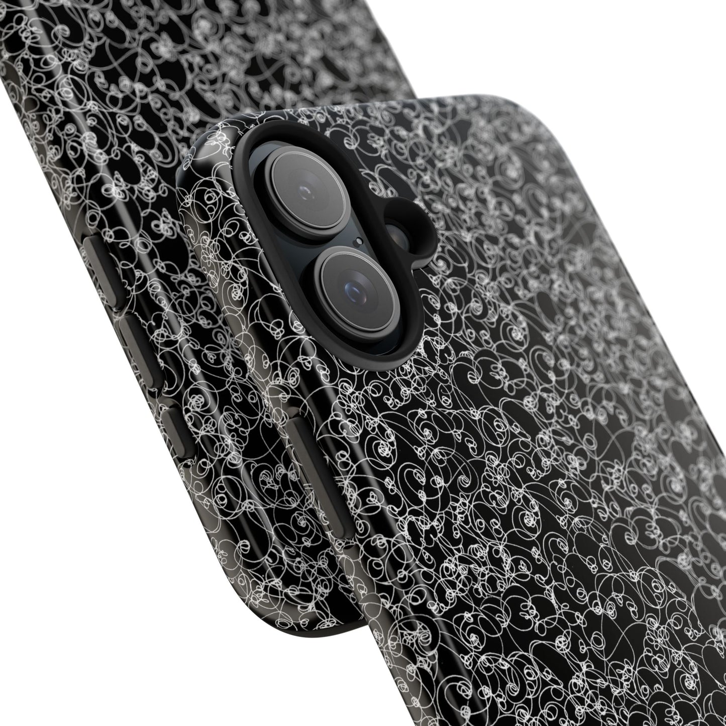 Scribble Black / White Phone Case