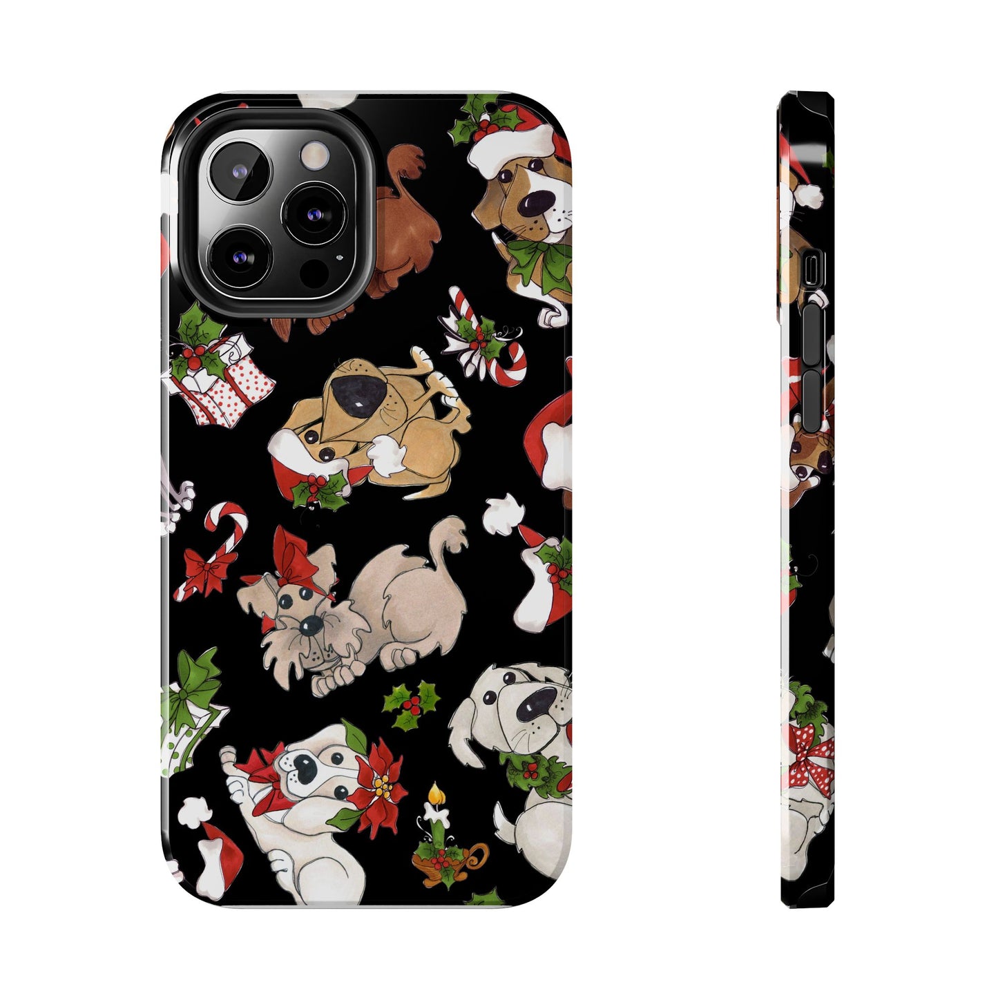 Doggie Toss Black Phone Case