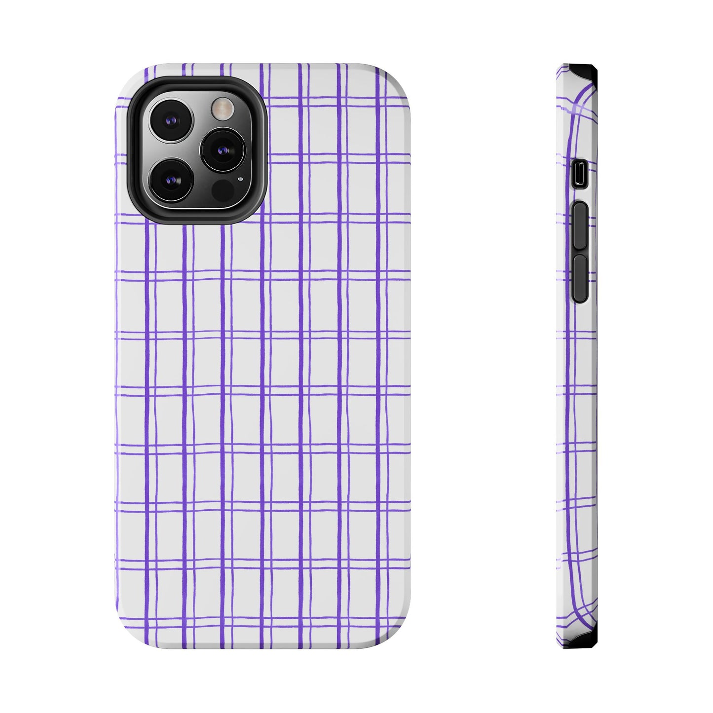 Kitchen Plaid White / Blue Phone Case