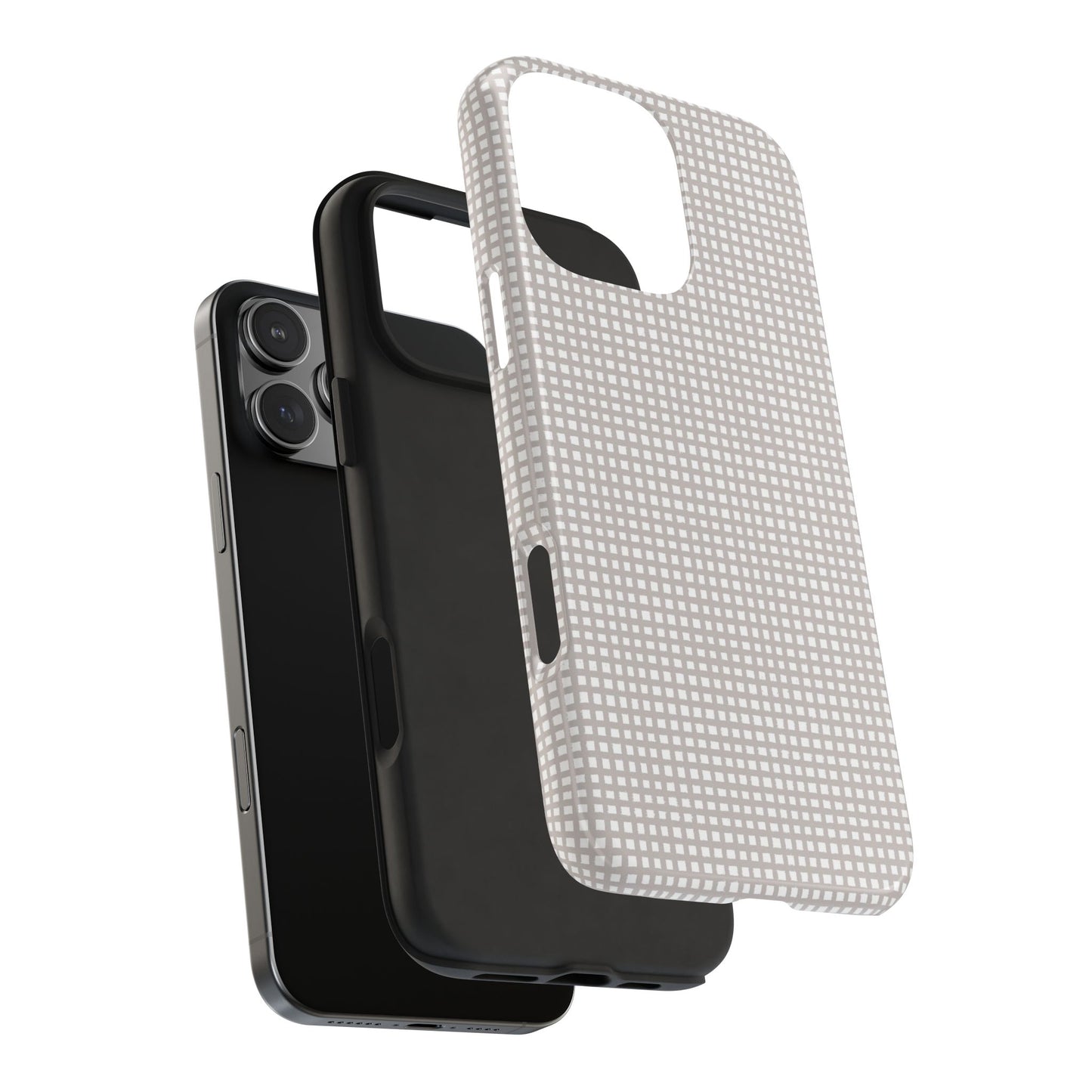 Chipper Check Gray Phone Case
