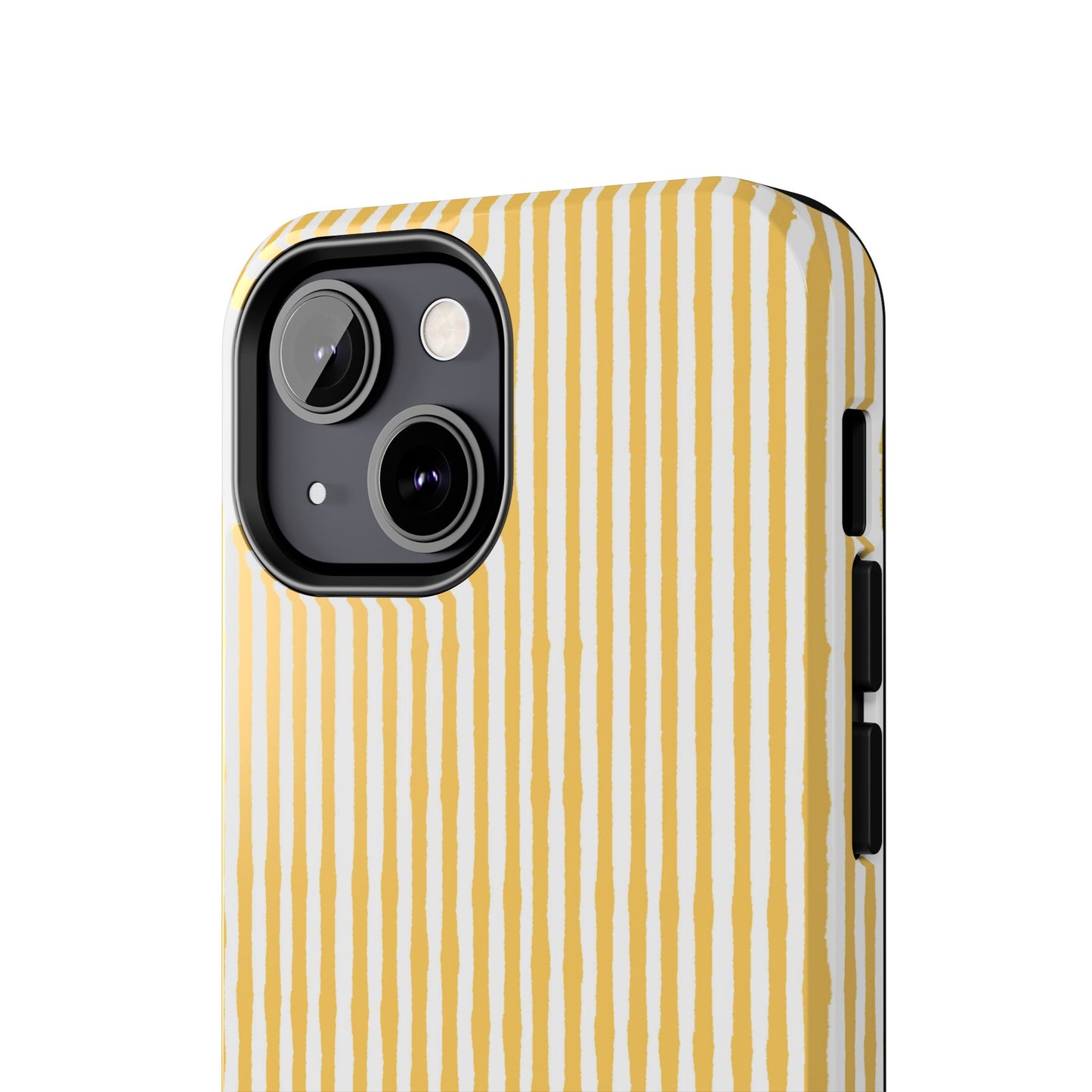 Lazy Stripe Yellow / White Phone Case