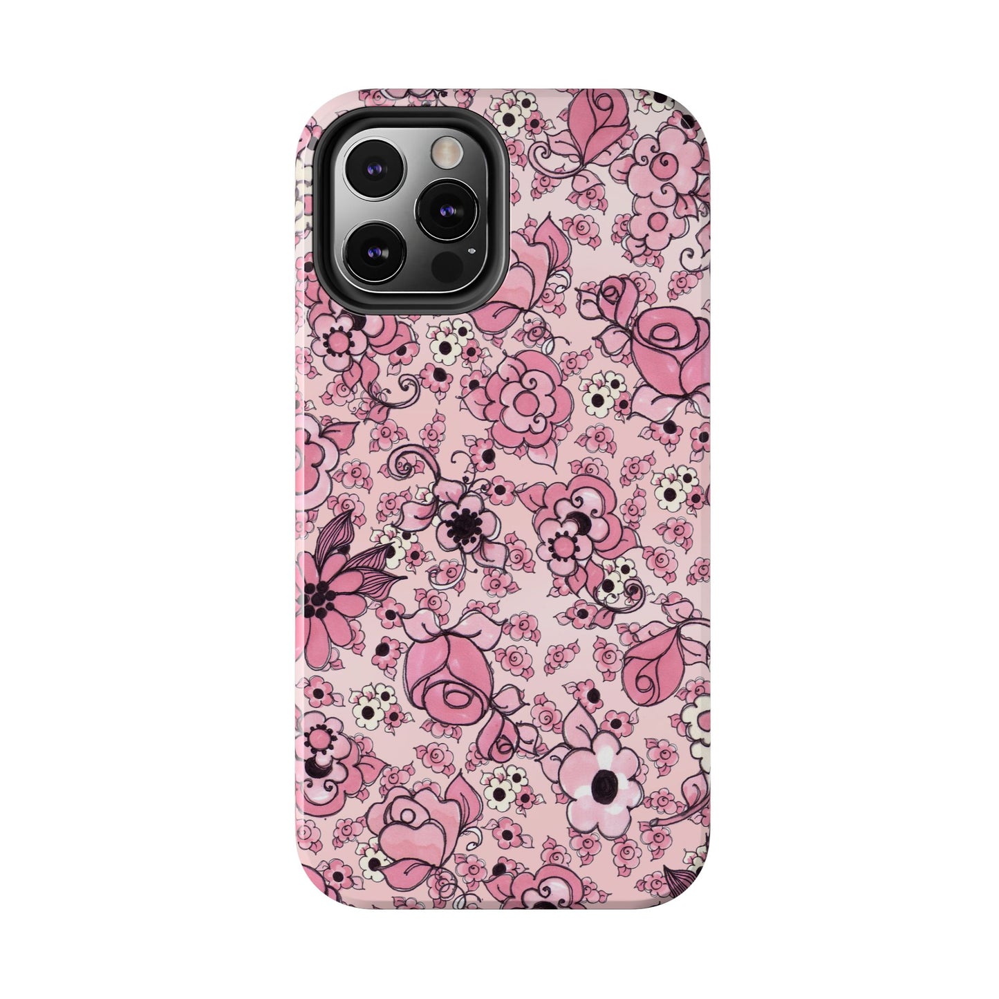 Profuse Posies Pink Phone Case