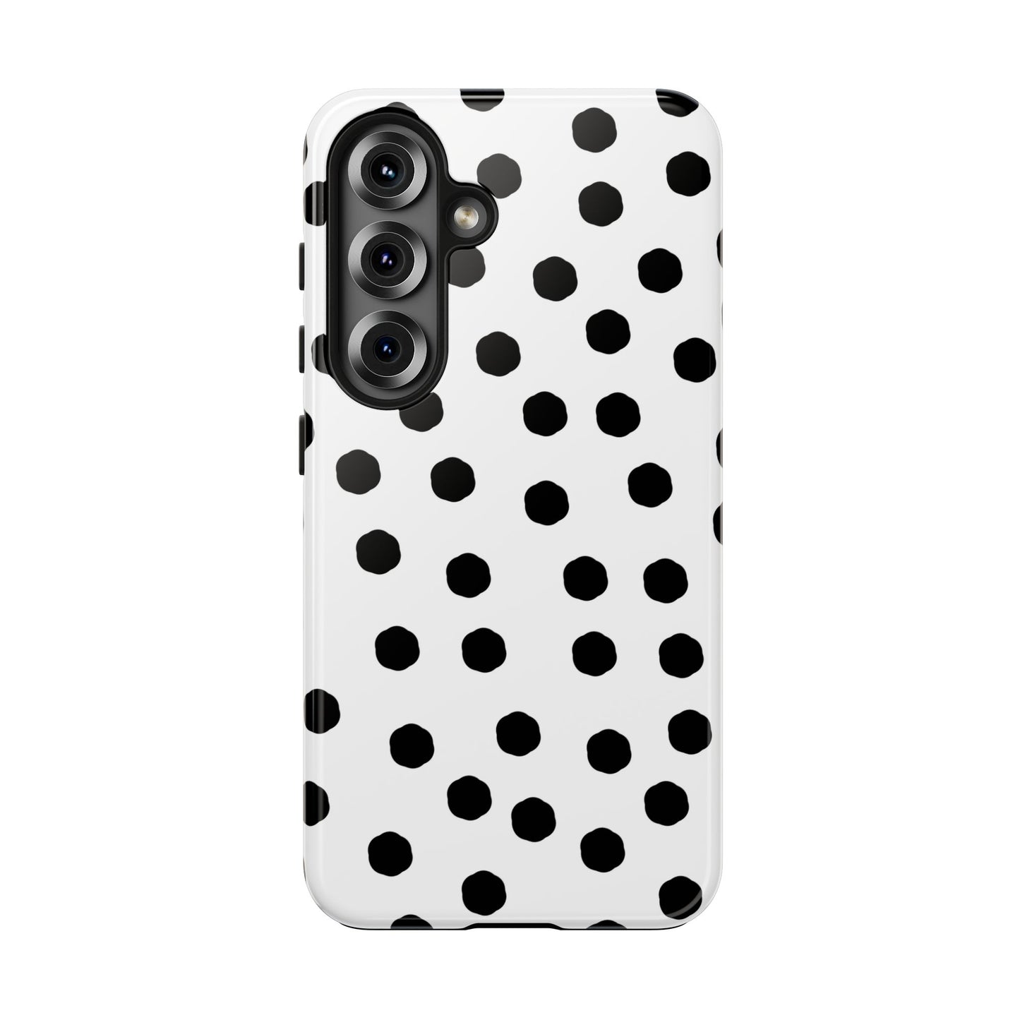 Jumbo Dots White / Black Phone Case