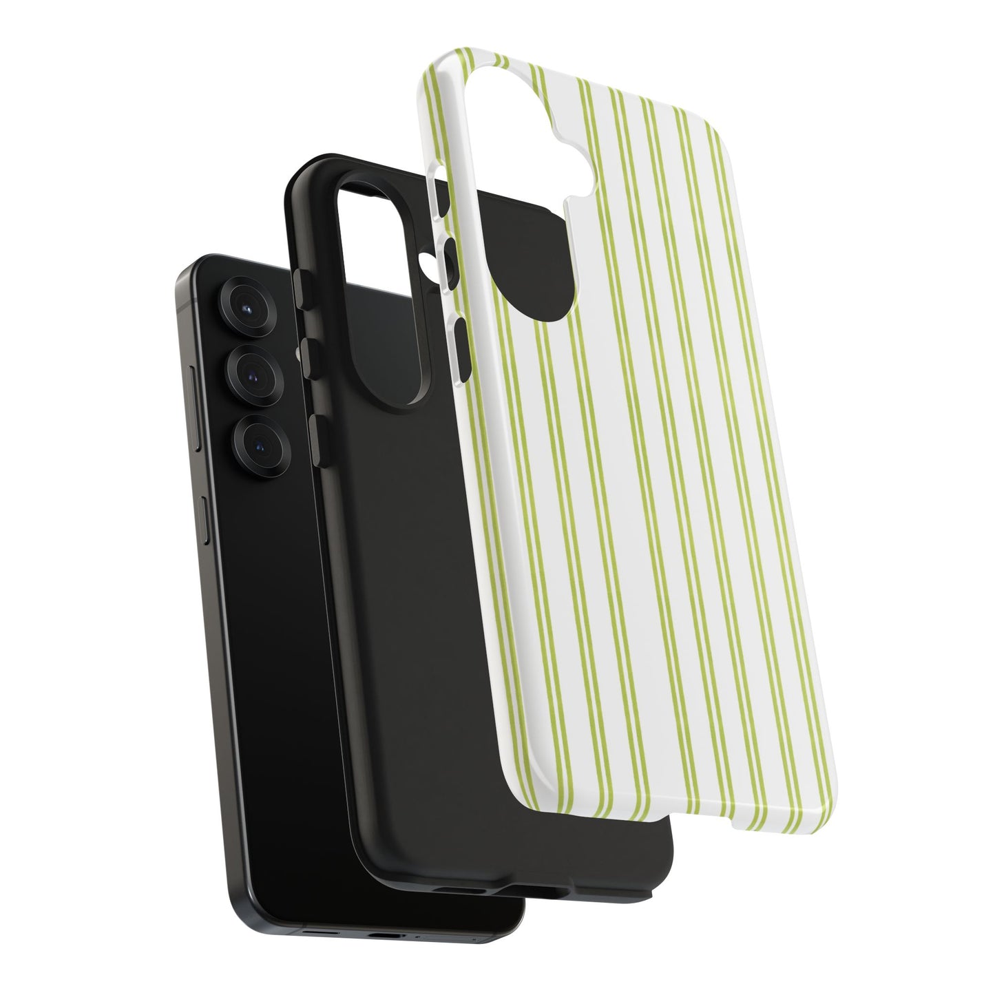 Green Double Stripe Phone Case