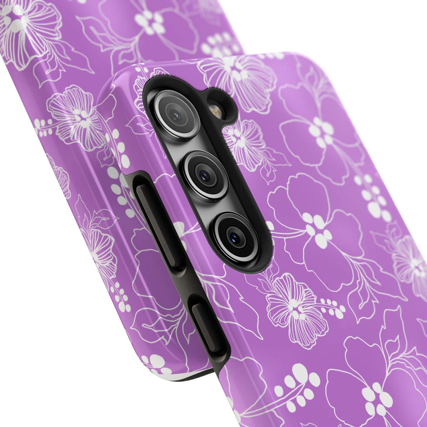 Lacey Hibiscus Orchid Phone Case