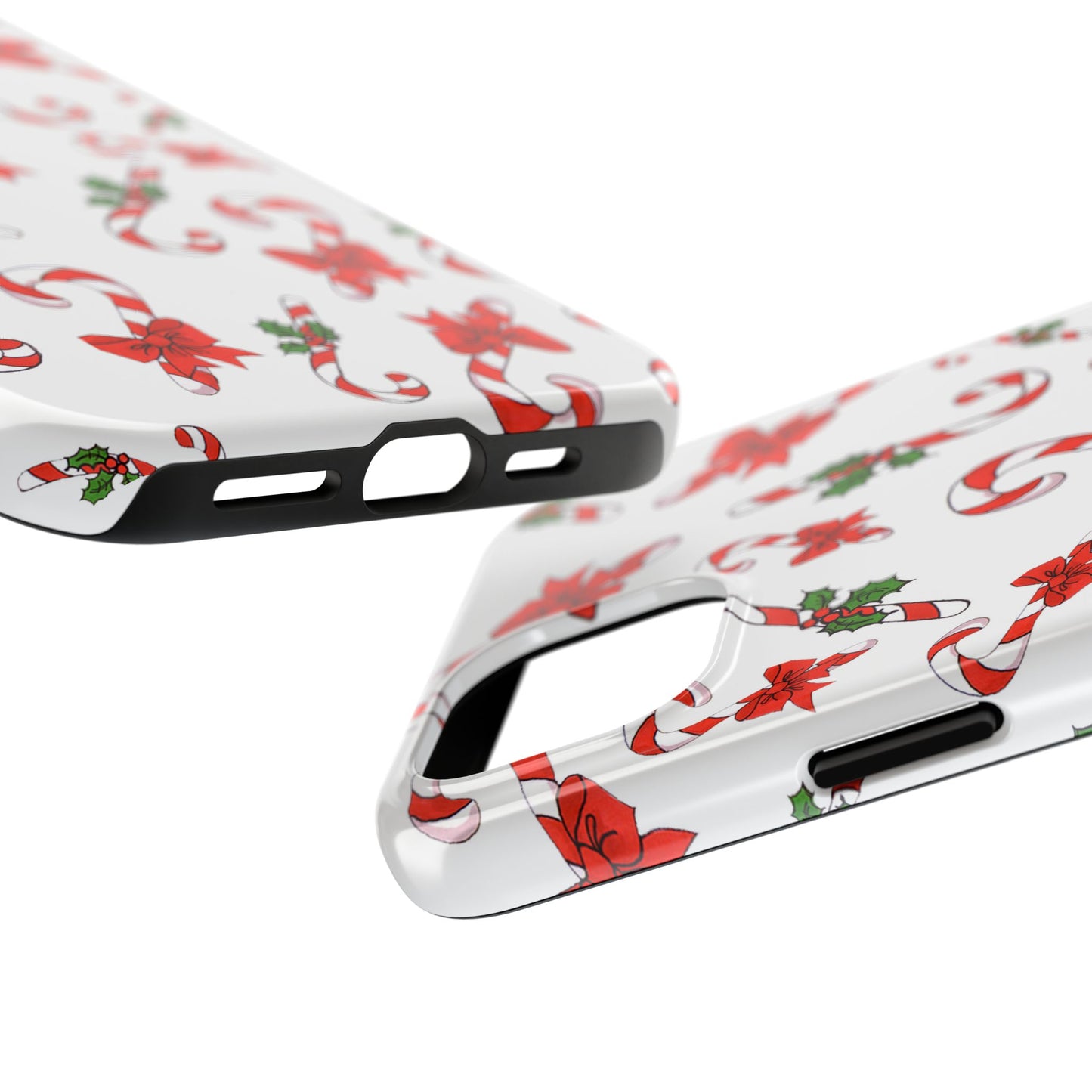 Candy Cane Crowd White Phone Case