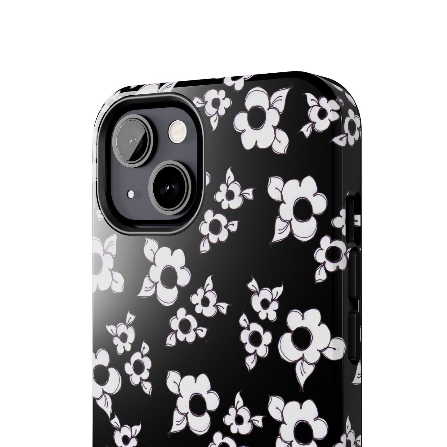 Daisy Cluster Black / White Phone Case