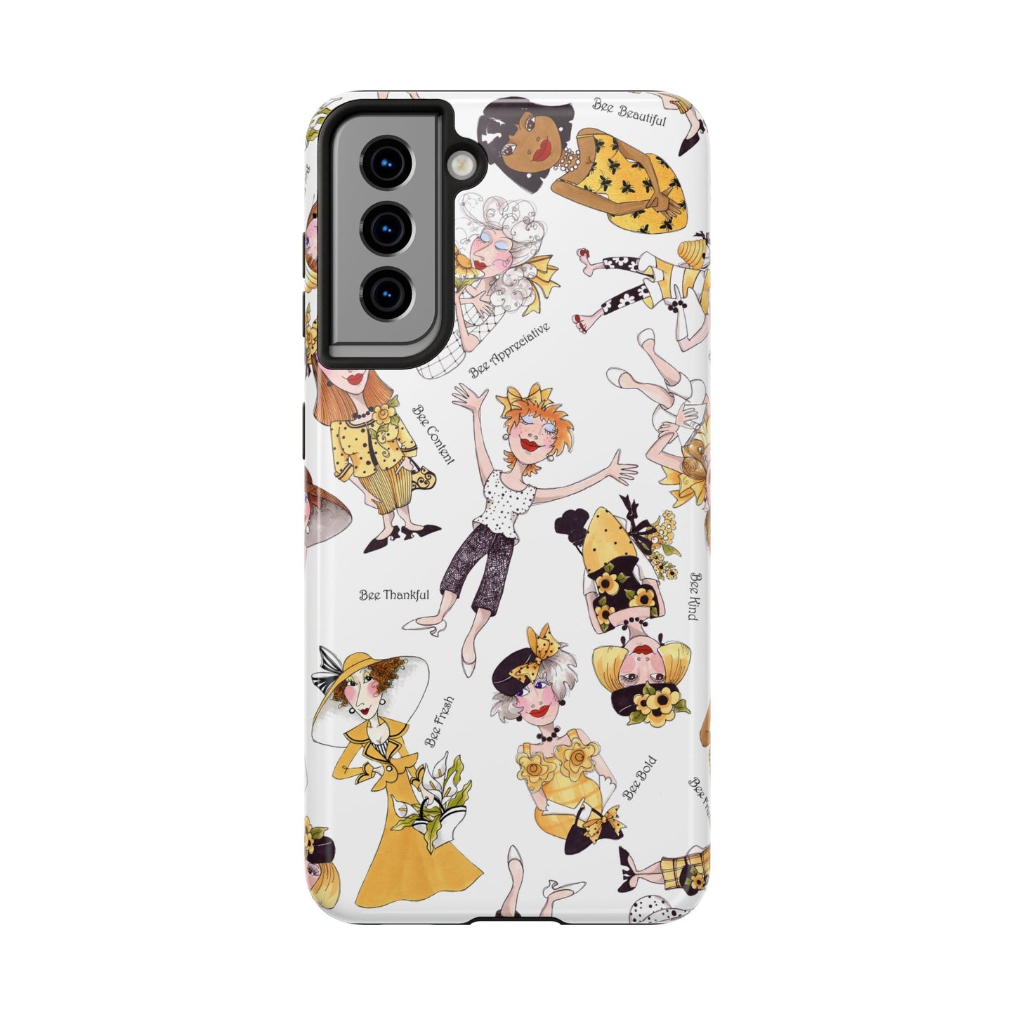 Bee Tossed White Phone Case