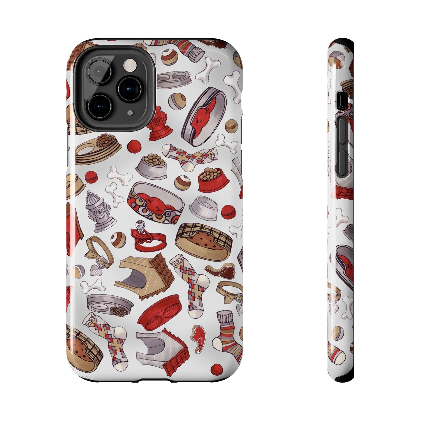 Doggie Stuff Gray Phone Case