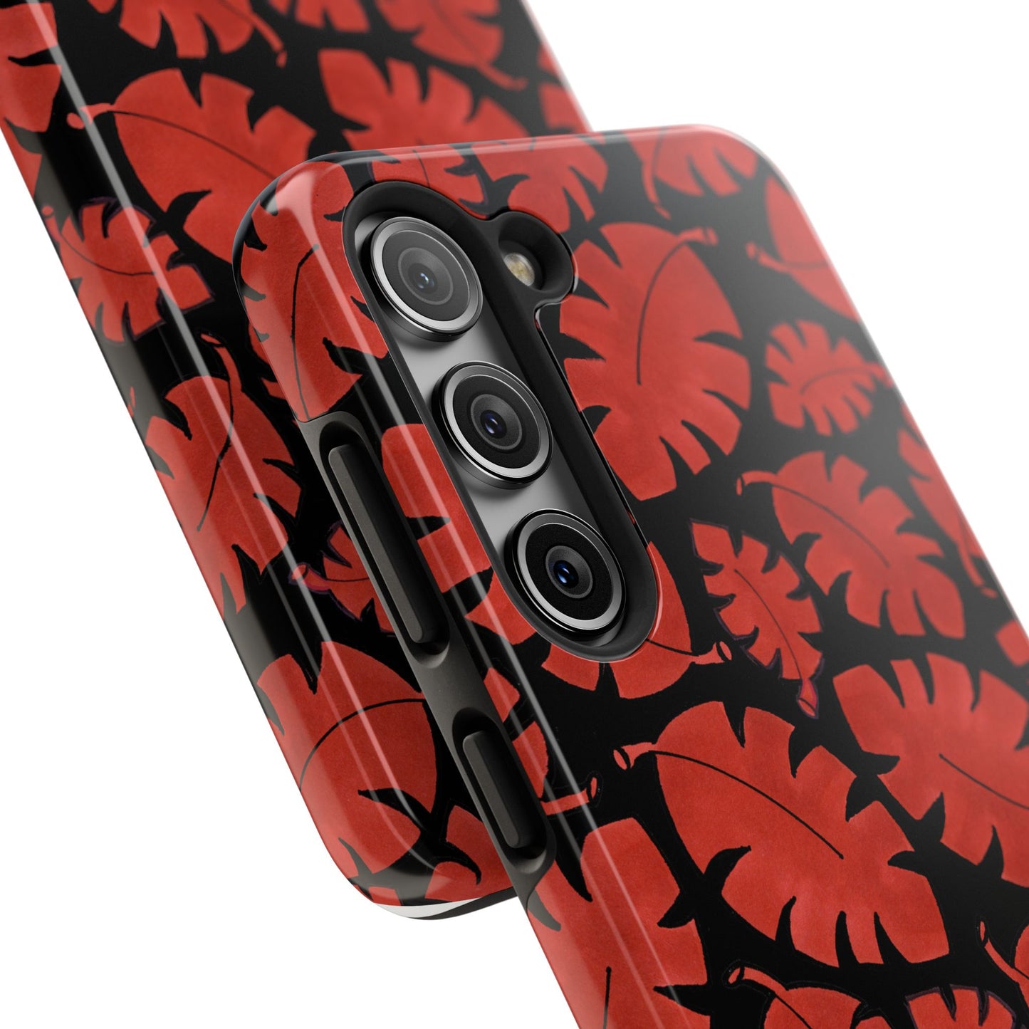 Red Bananas Black Phone Case