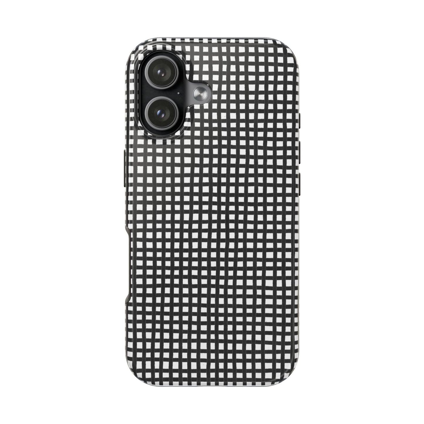Chipper Check Black / White Phone Case
