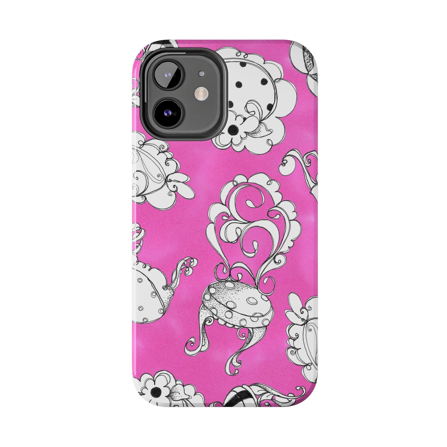 Bistro Chairs Pink Phone Case