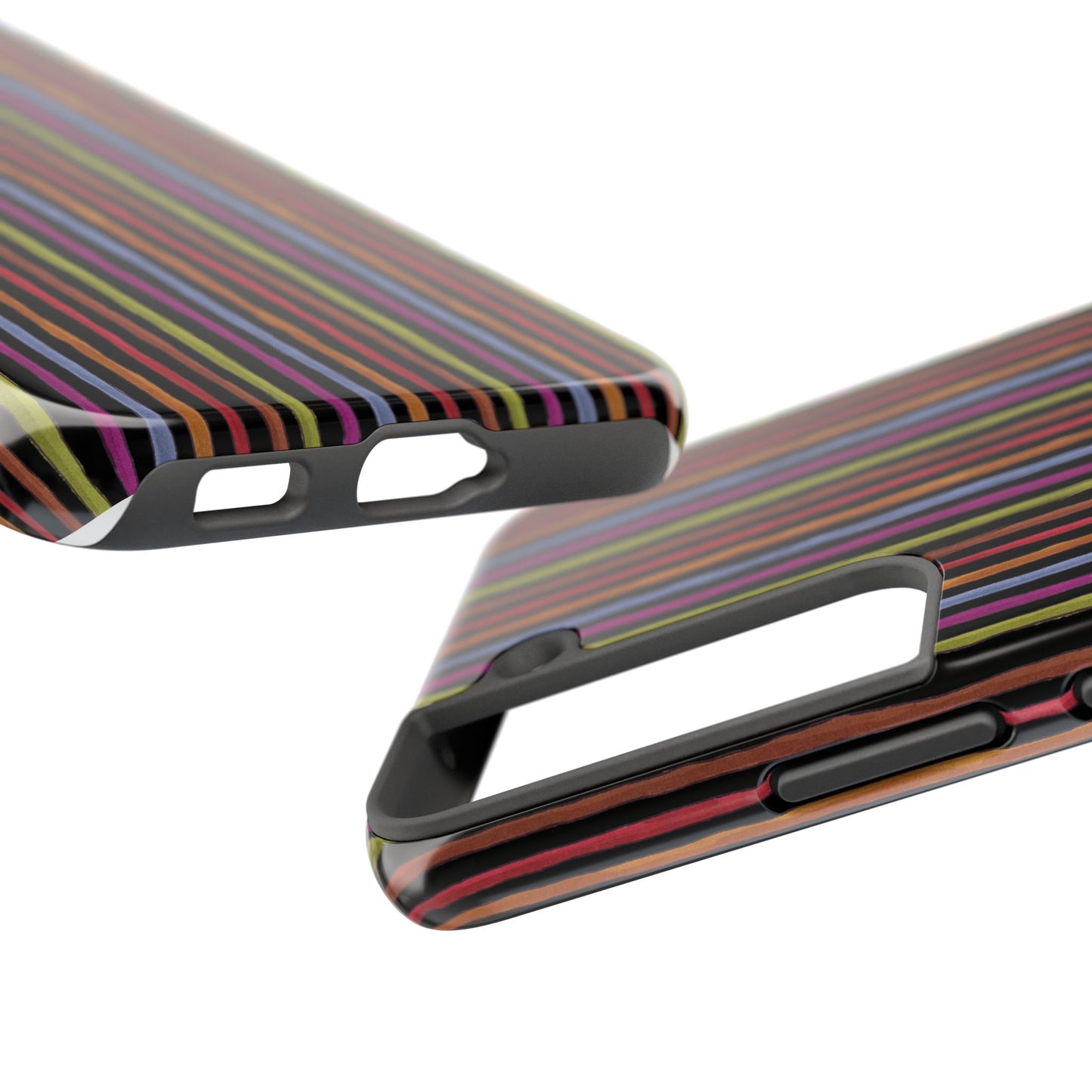 Stripe Black Phone Case