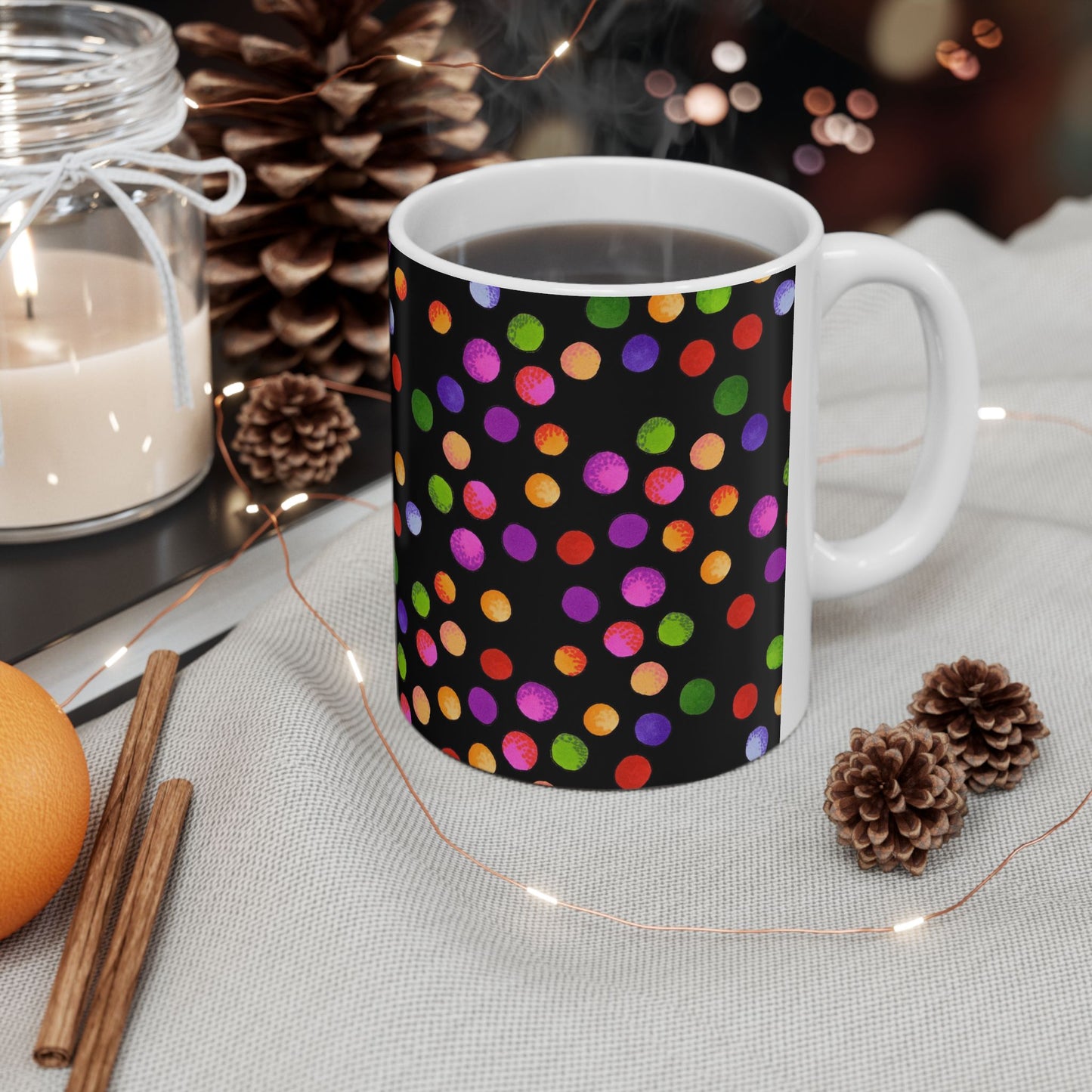 Big Fun Dots Black Cup