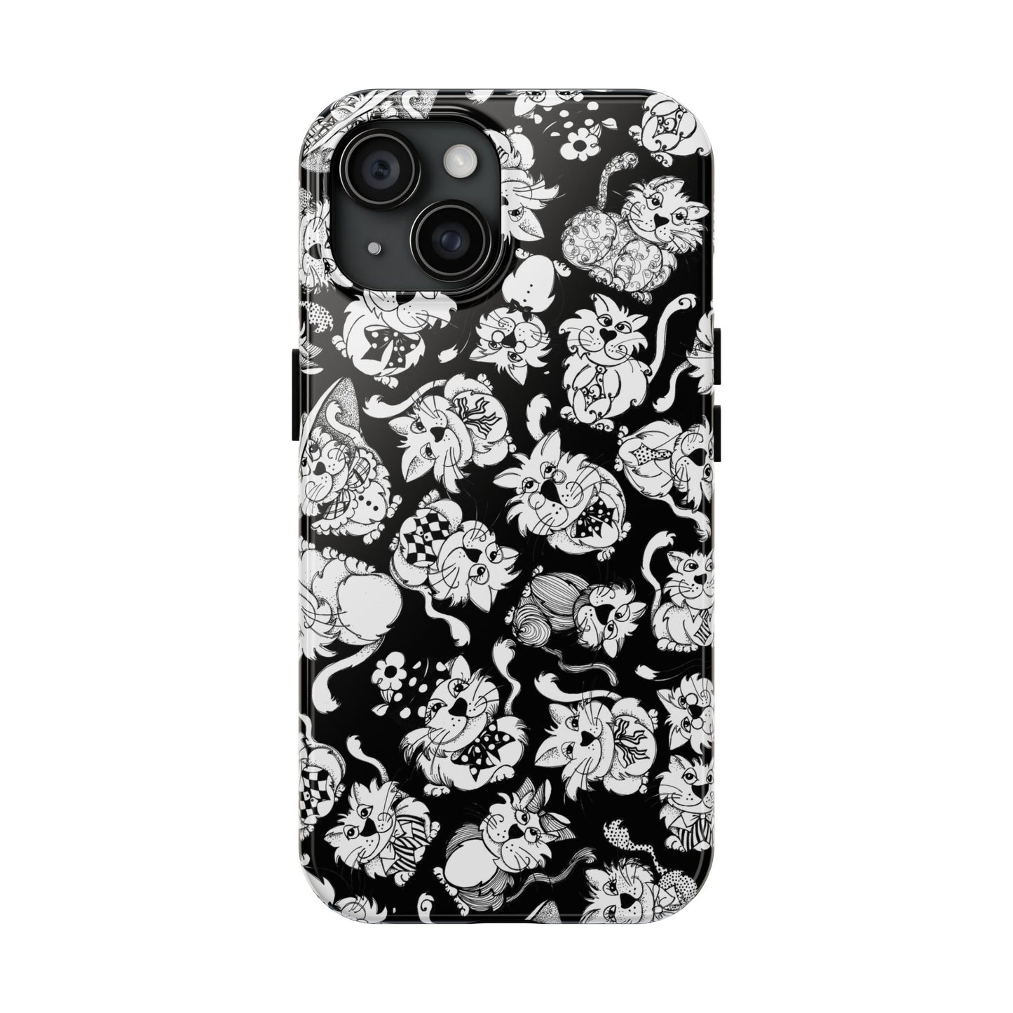 So Kitties Tossed Black Phone Case