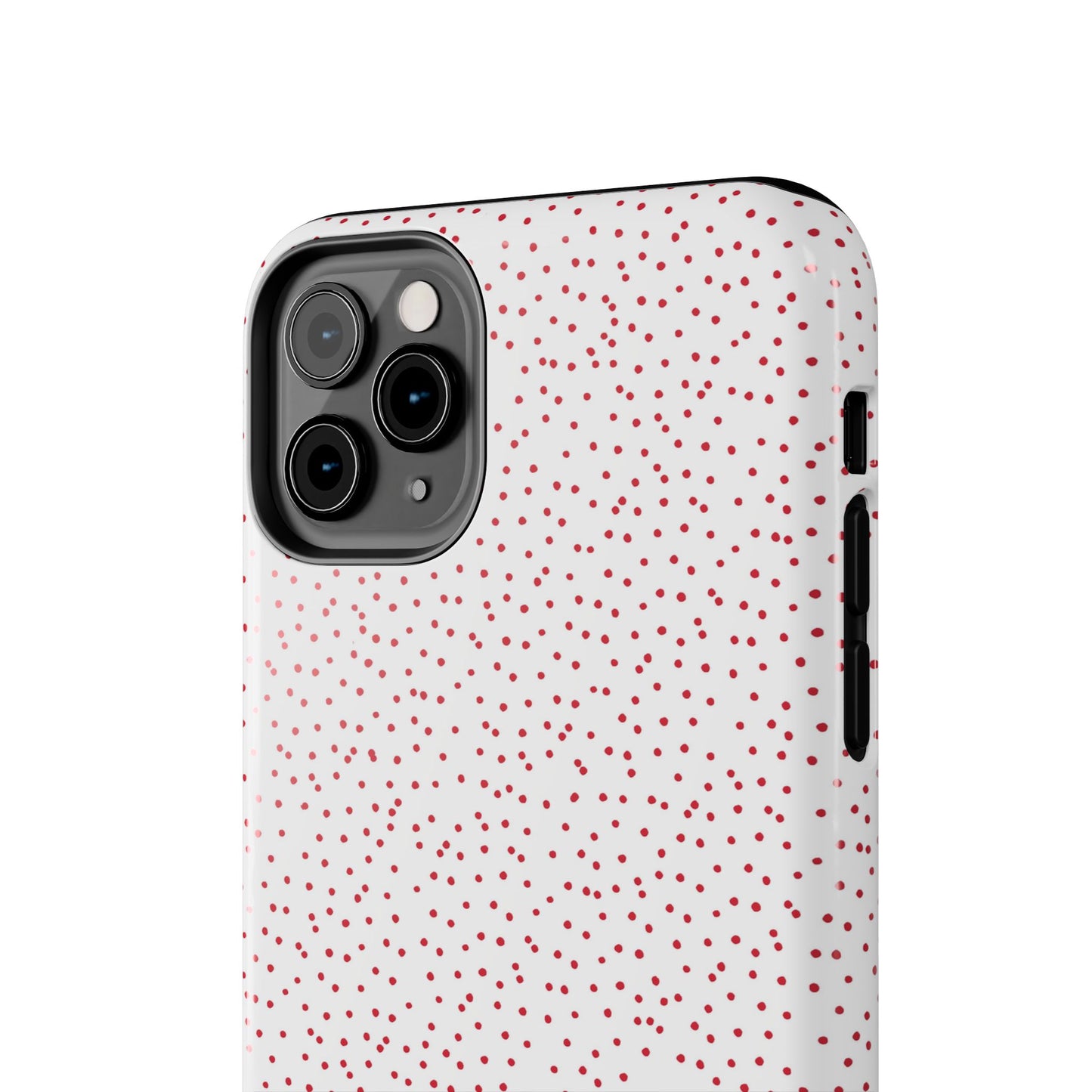 Dinky Dots White / Red Phone Case