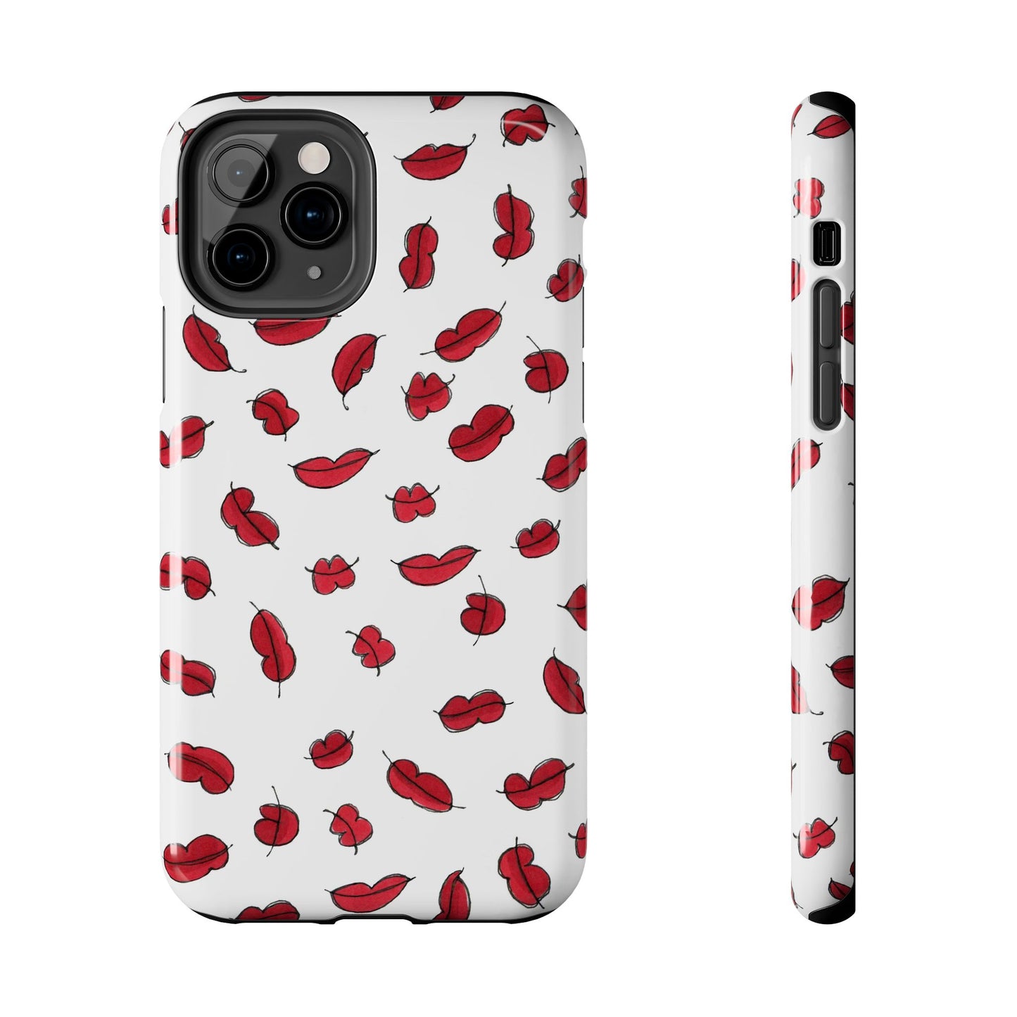 Lotsa Lips White Phone Case