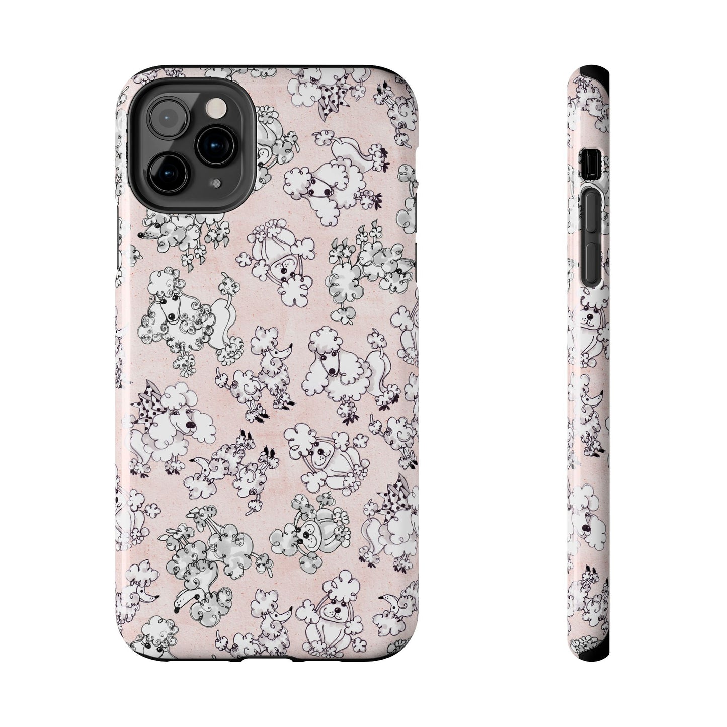 Paris Poodles Pink Phone Case