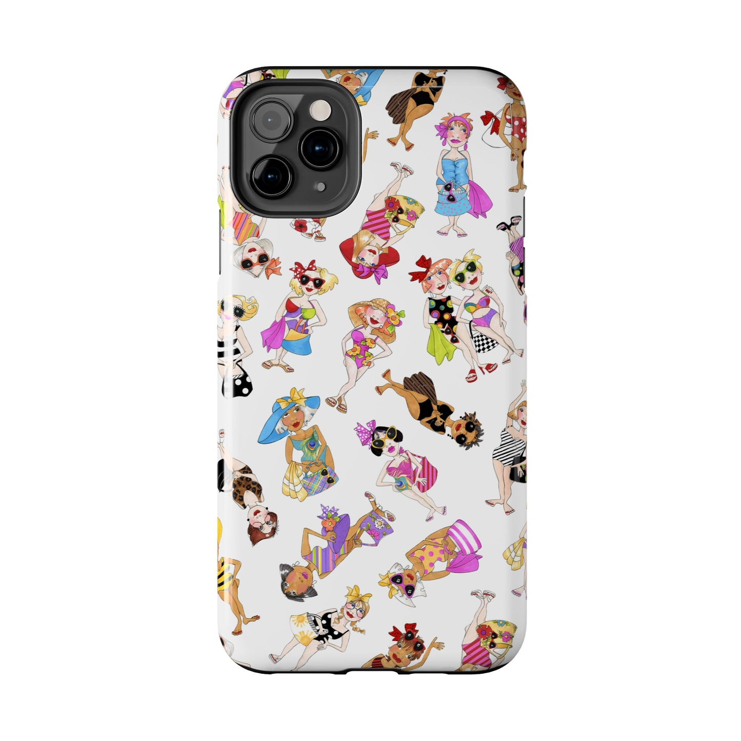 Tossed Beauties White Phone Case