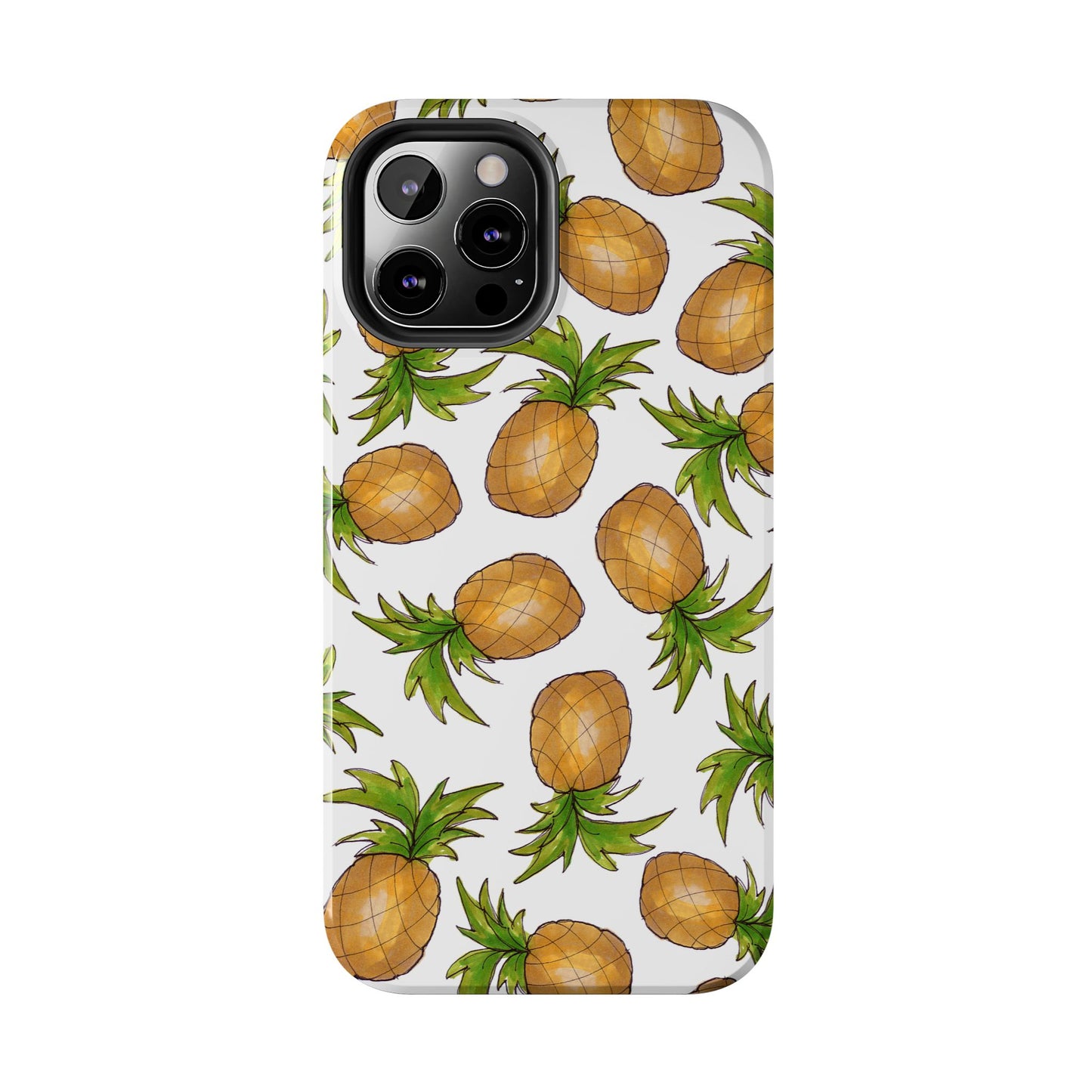 Pineapple Toss White Phone Case