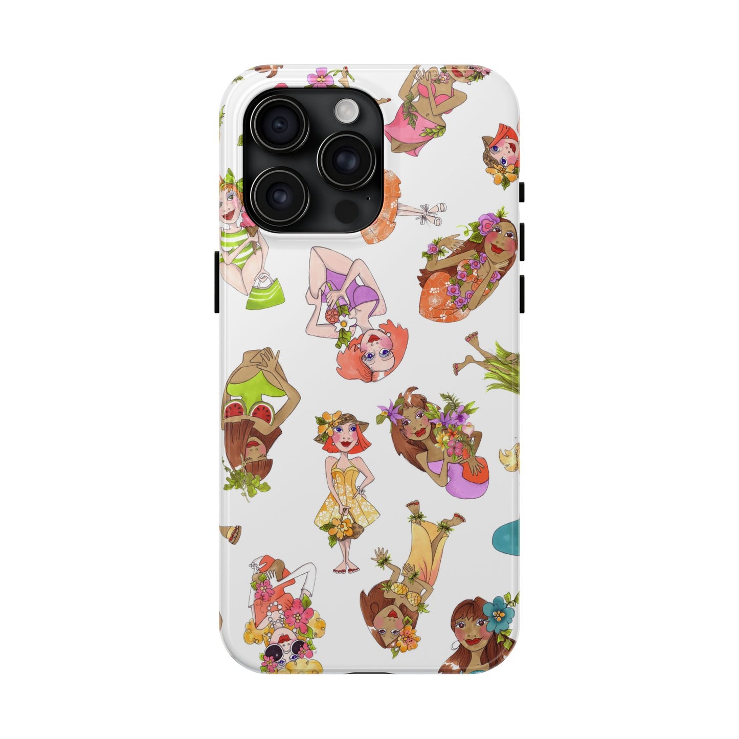 Island Toss White Phone Case