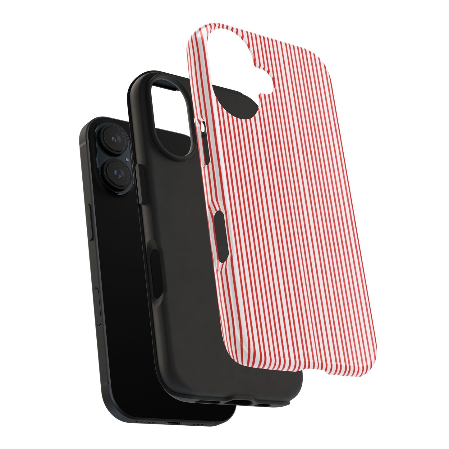 Stripe White / Red Phone Case