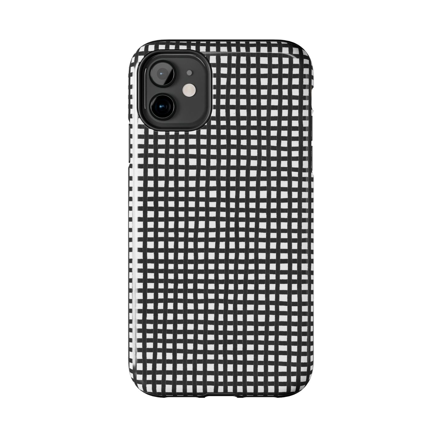 Chipper Check Black / White Phone Case