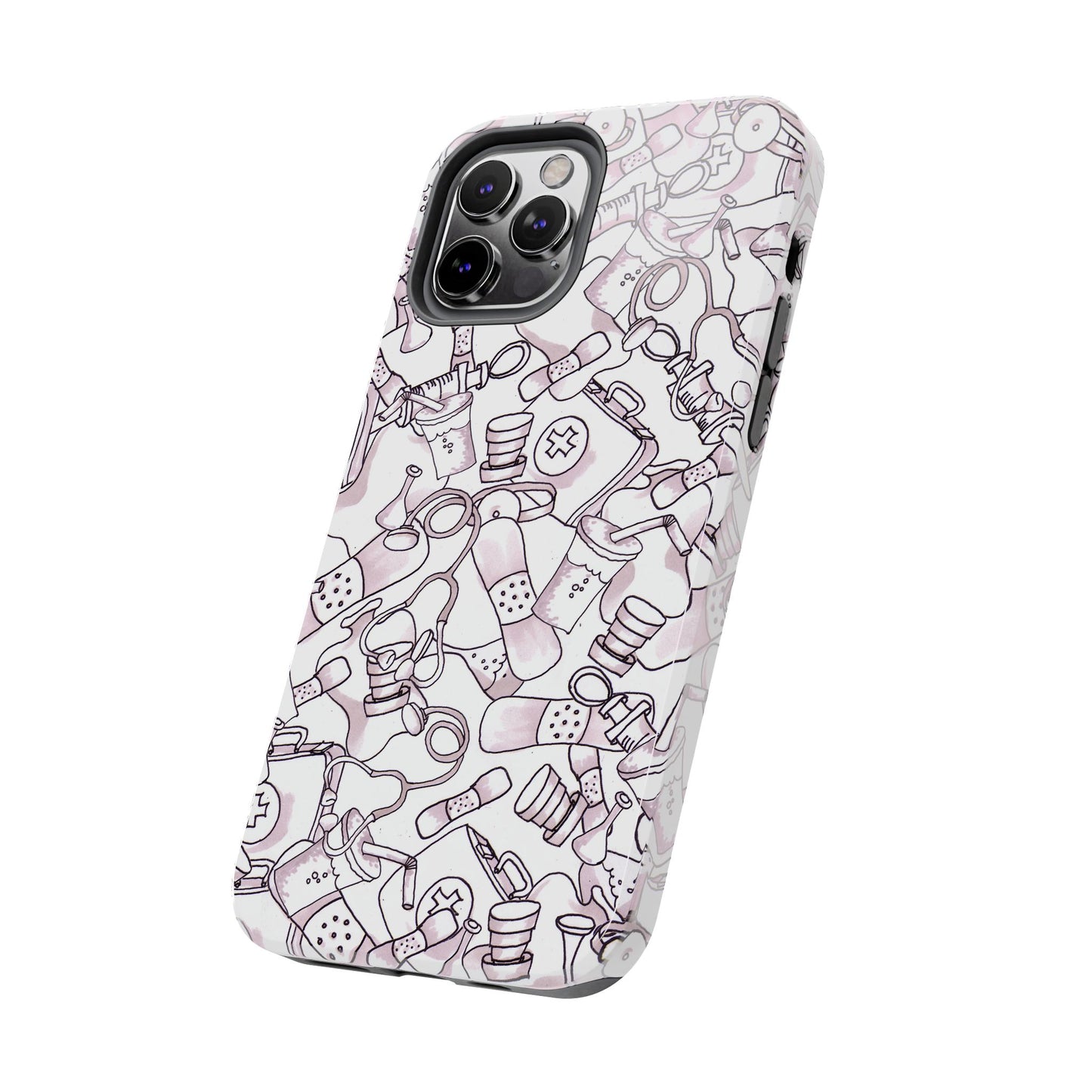 Med Stuff White Phone Case