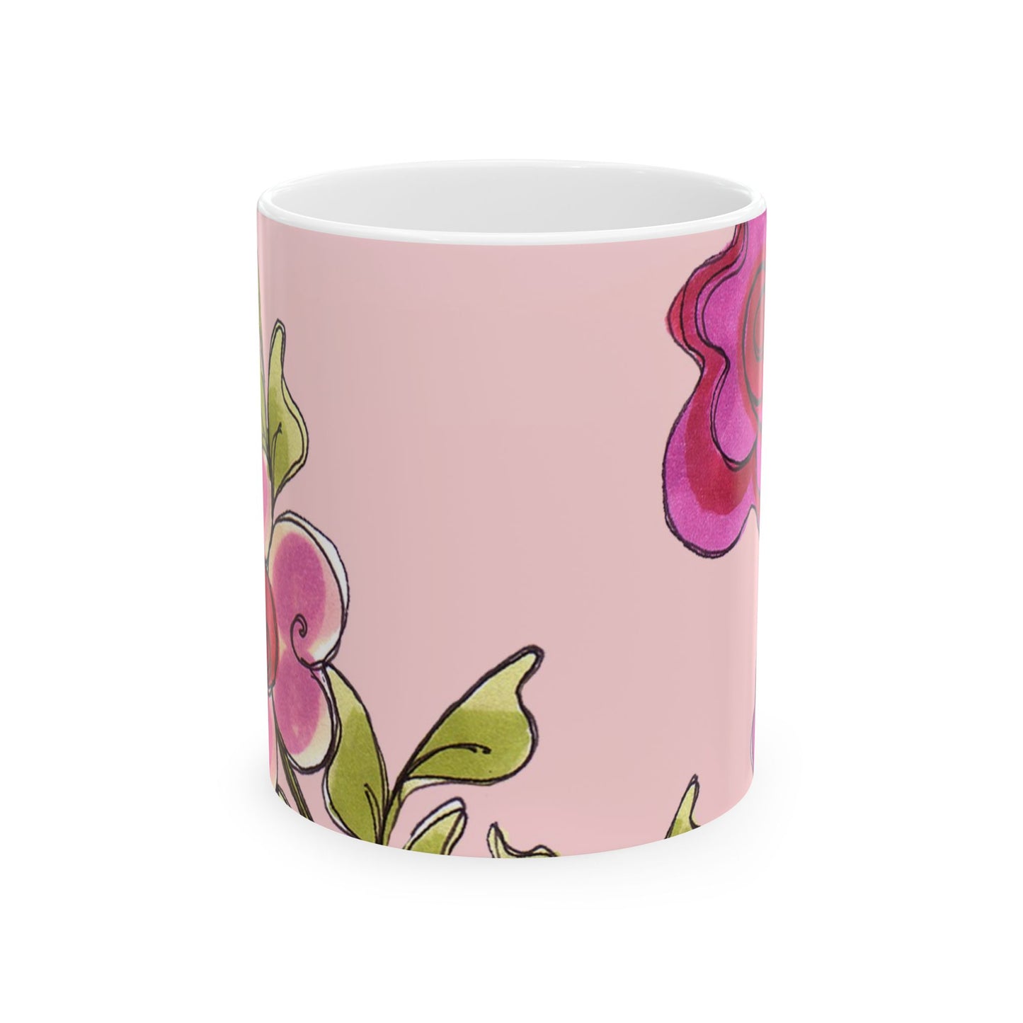 Jumbo Floral Pink Cup