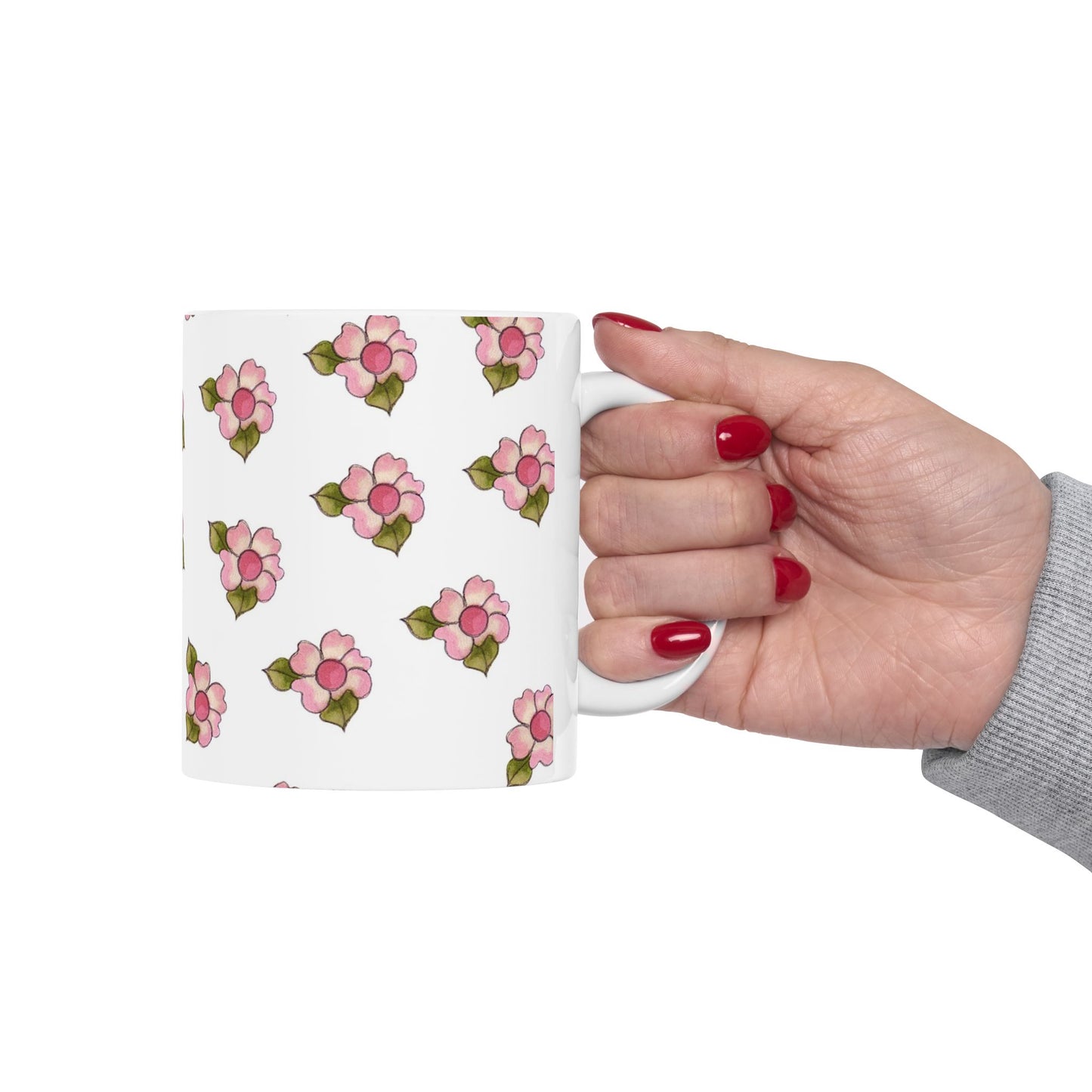 Daisy Delight White Cup