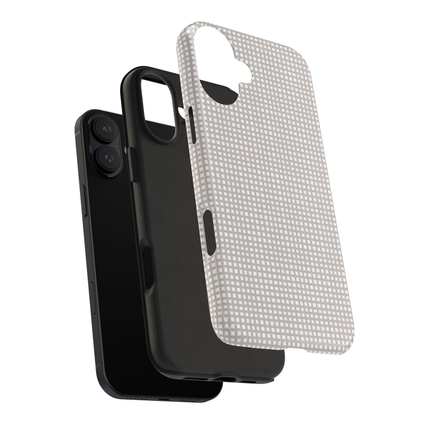 Chipper Check Gray Phone Case