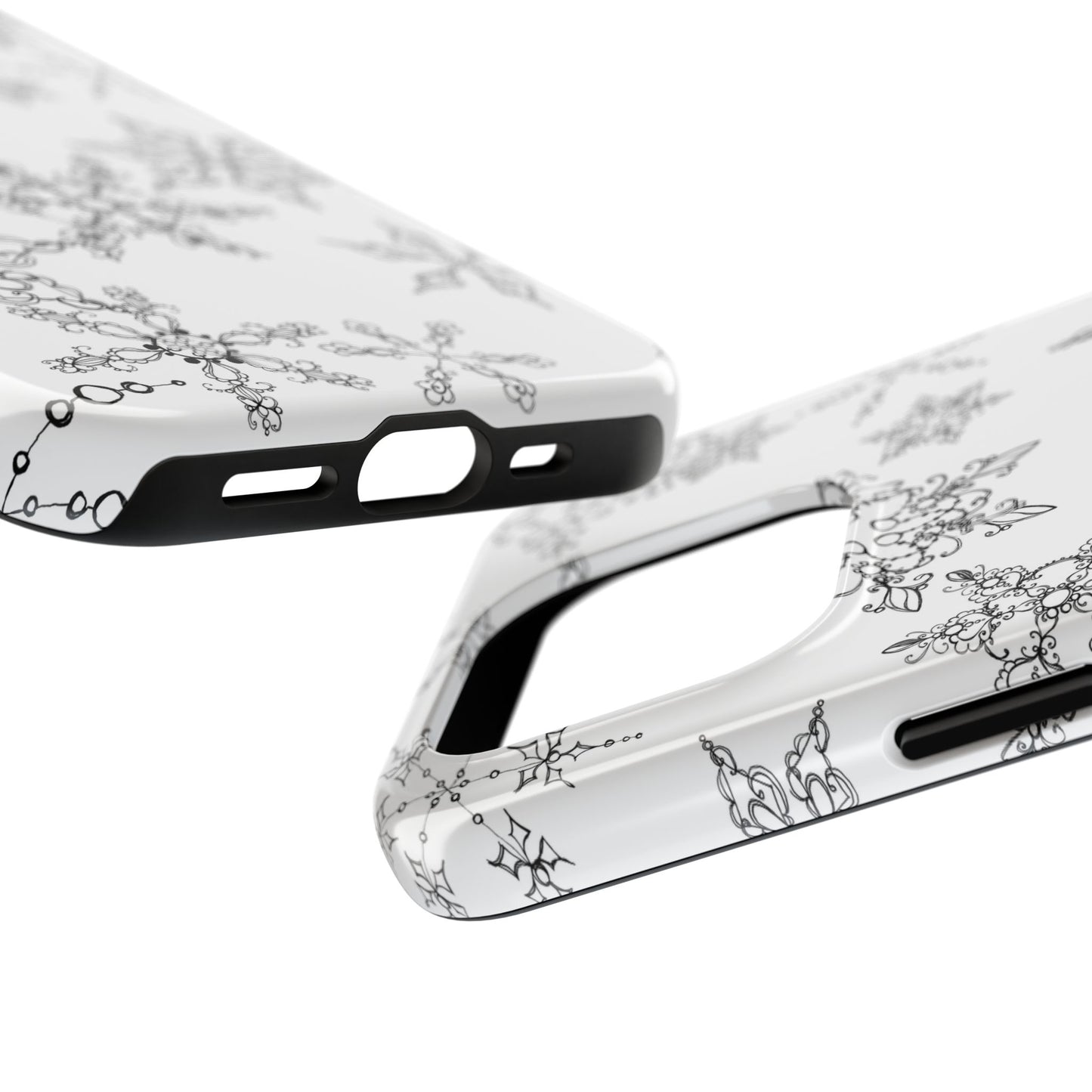 Random Flakes White Phone Case